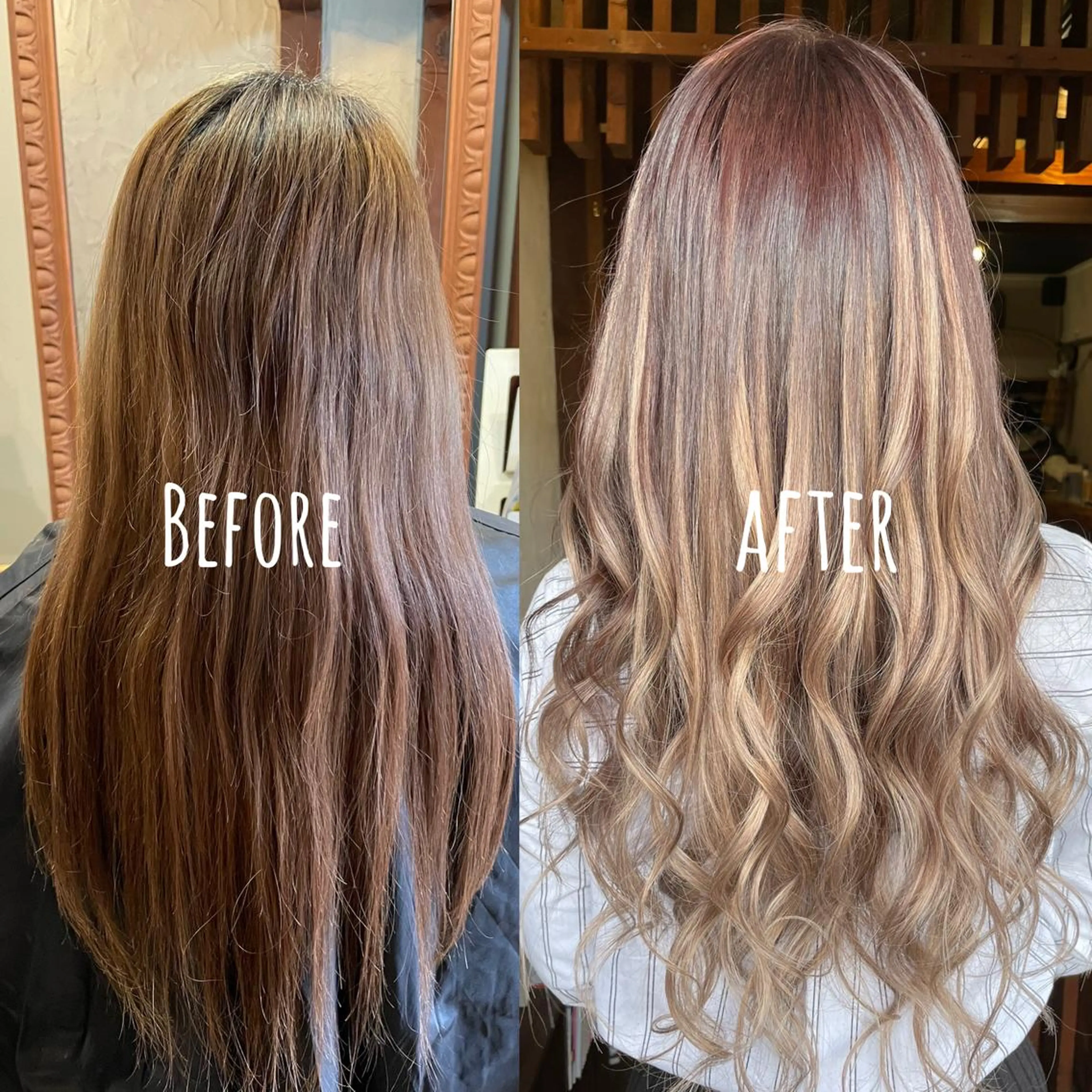 ロング シールエクステ エクステ ロング カット ヘアカラー エクステ ReHyd BEAUTÉ salon&store 心斎橋店所属・❤️MASAKO❤️ 🌸🩷エクステ🩷のヘアスタイル