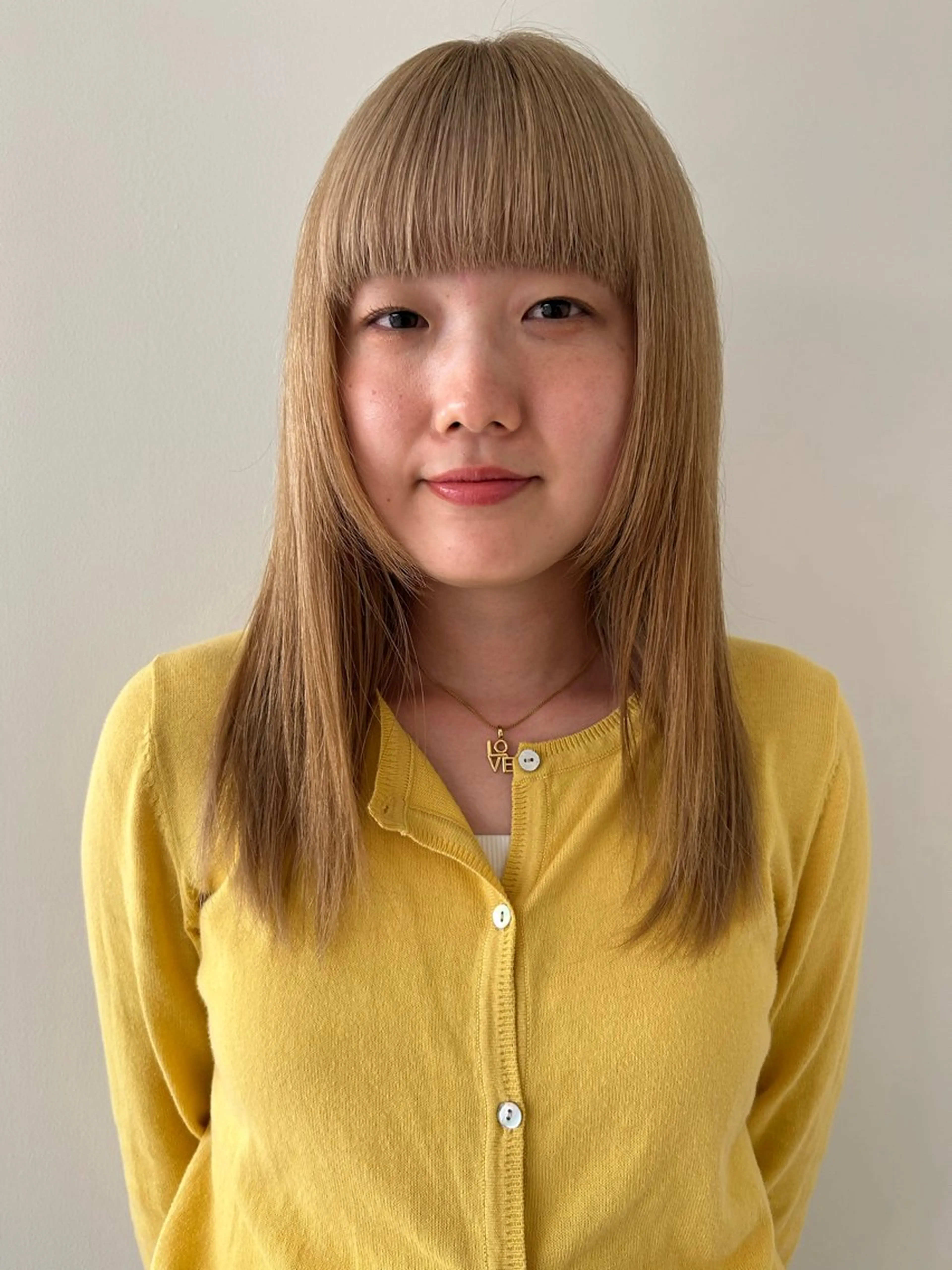 セミロング カラー ヘアカラー トリートメント ケアパーマ/ケアブリ ーチdaisukeのヘアスタイル