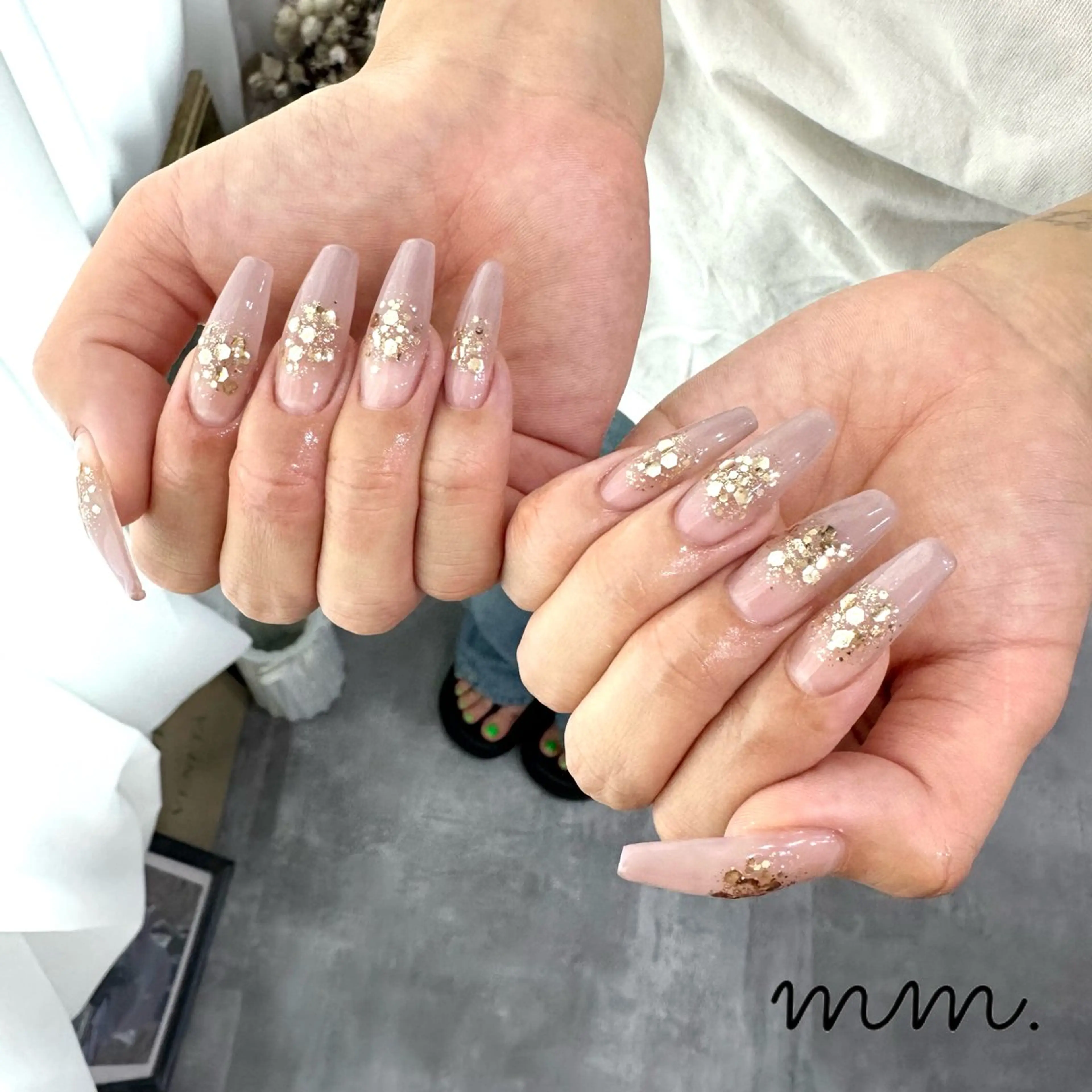 ネイル ハンドネイル 🩷🩵mm.大宮 Riyo🧸🩵🩷のネイルデザイン