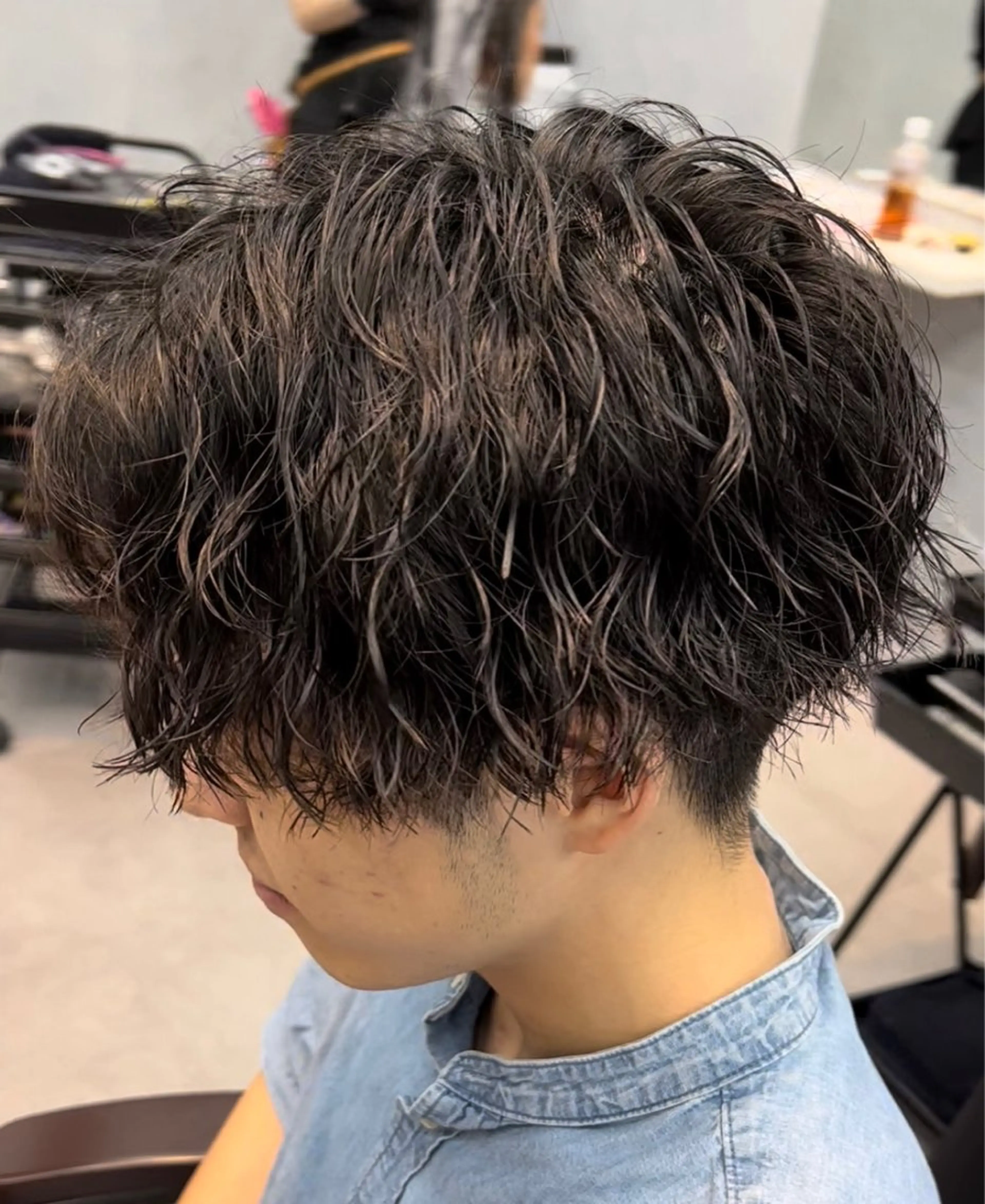ショート パーマ メンズ カット パーマ 🦩パーマン🦩佐藤 航太のヘアスタイル