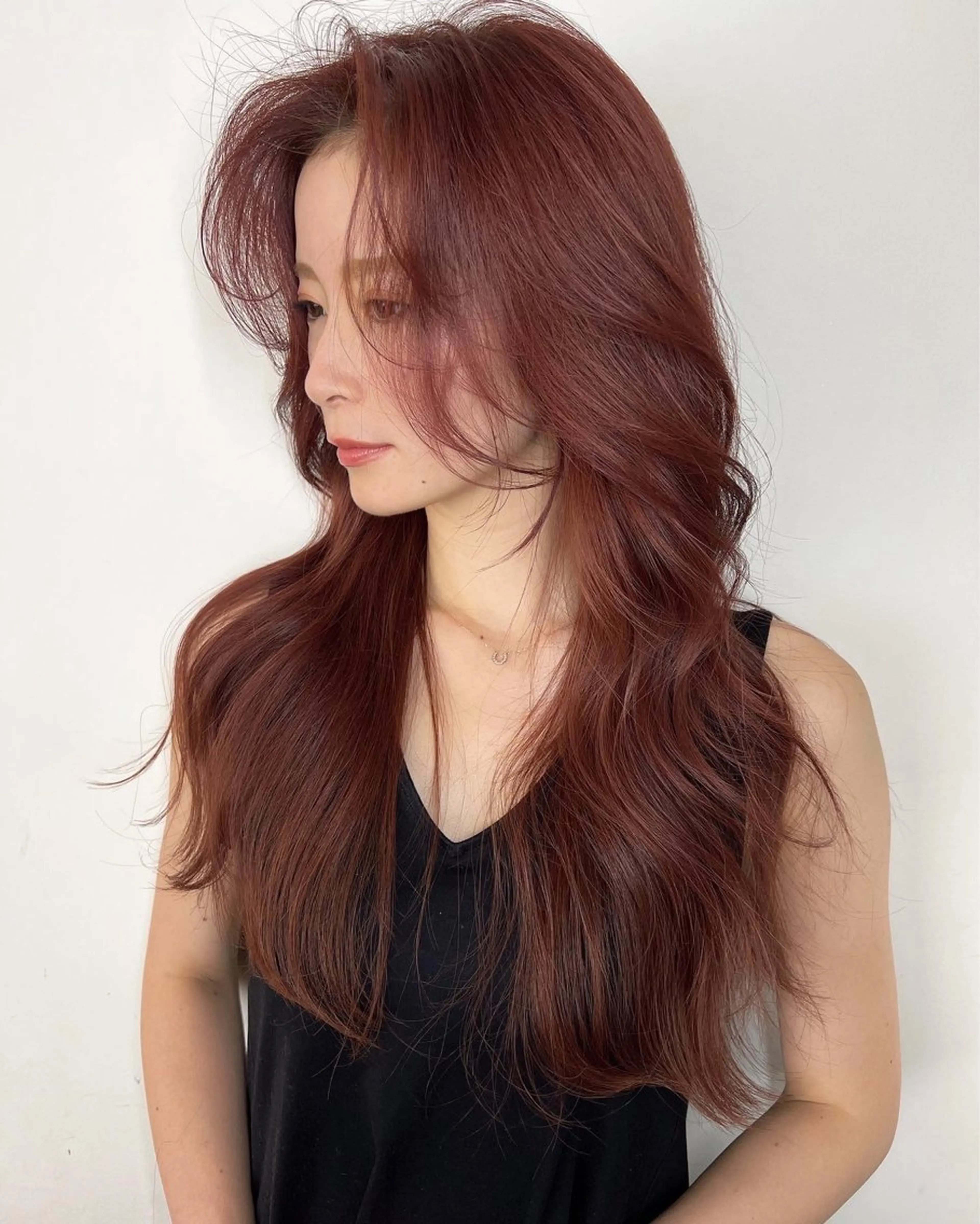 ロング 🇨🇳ワンホンヘア 下田鉄也のヘアスタイル