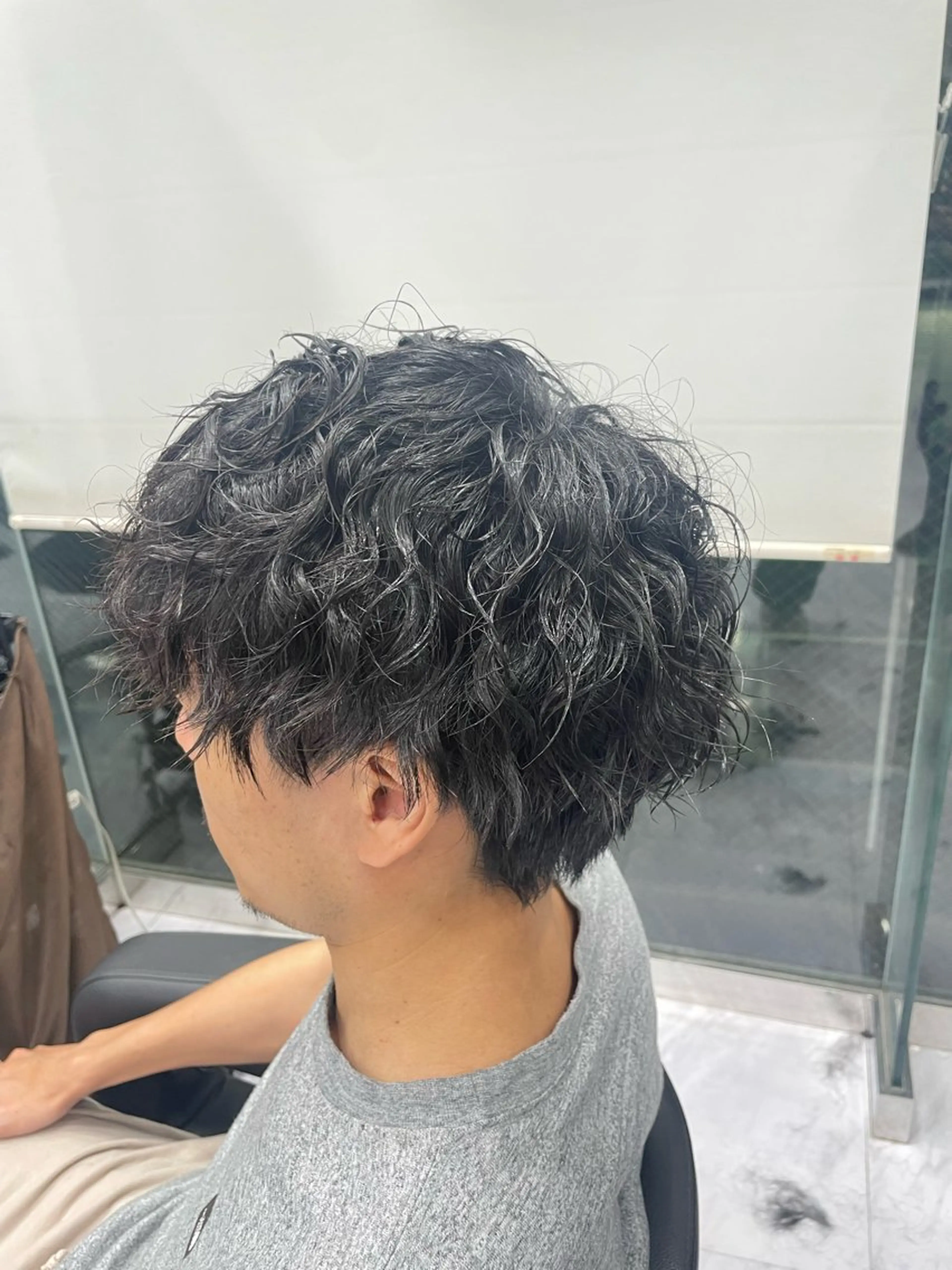 ショート パーマ メンズ マッシュ メンズパーマ ツイストスパイラルパーマ デート スパイラルパーマ 🍒KUMAGAI 🍒のヘアスタイル