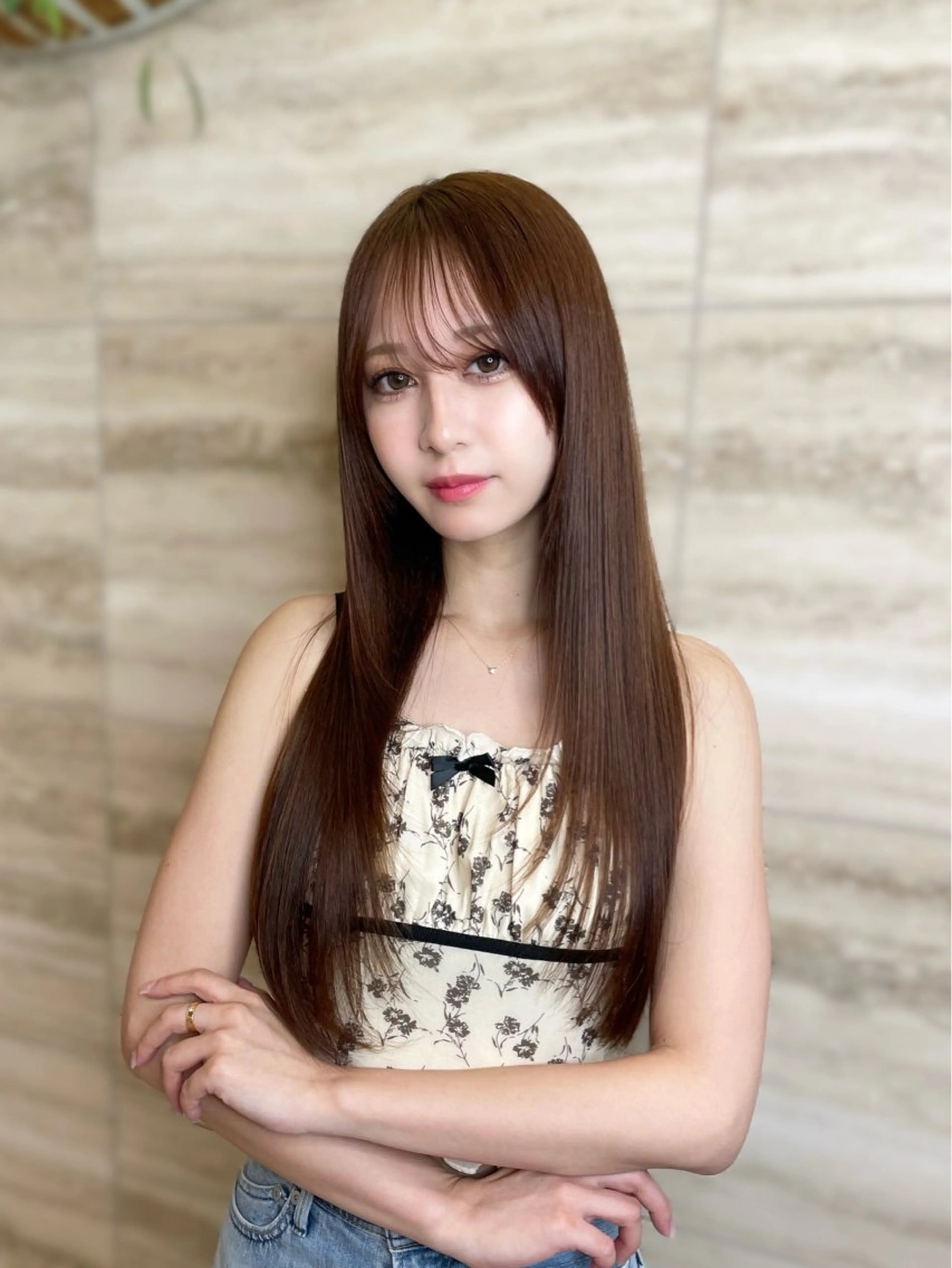 ロング カラー カット ヘアカラー トリートメント 🦋韓国系指名No1 店長/圓山 祐也🦋のヘアスタイル