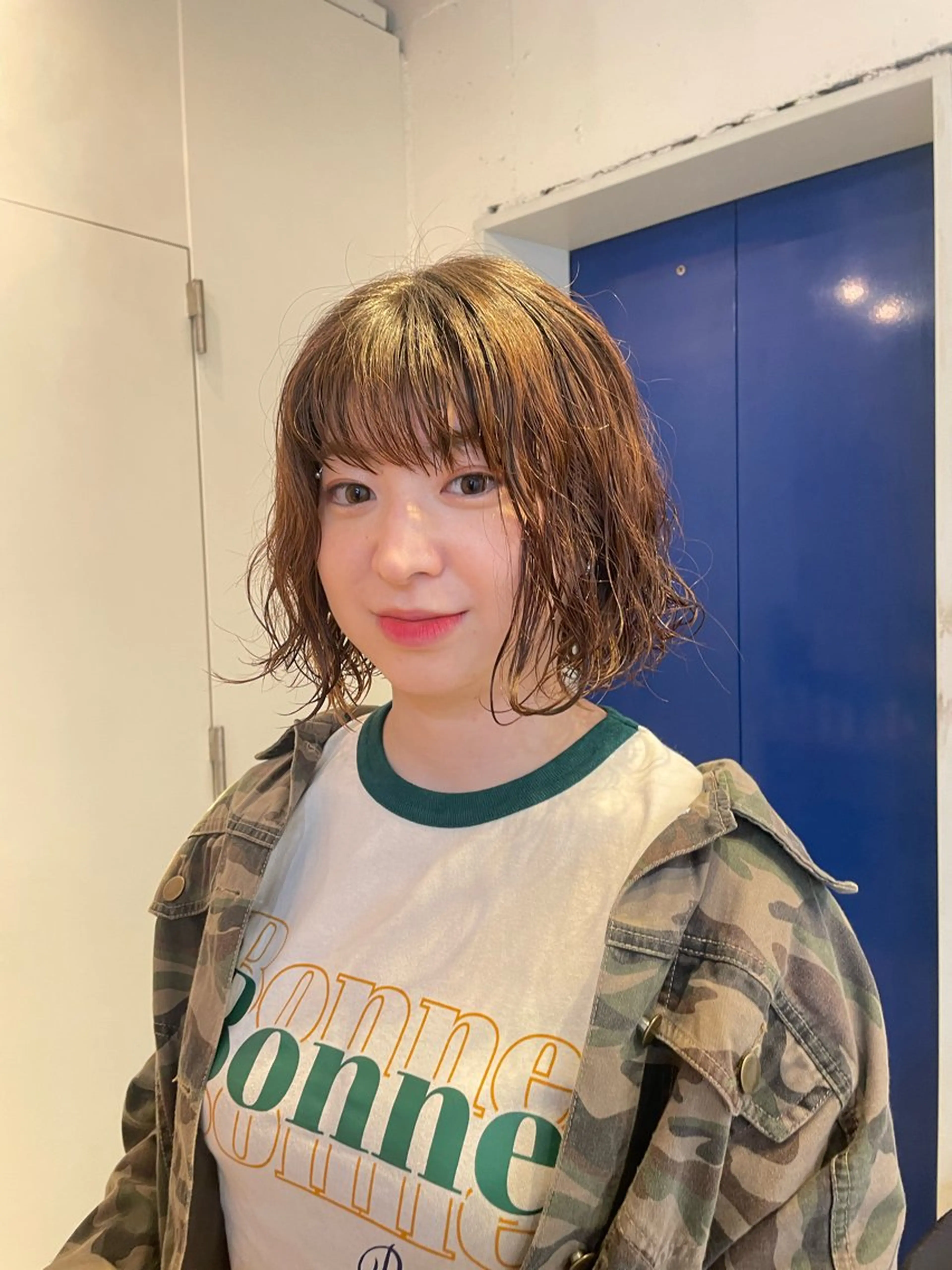 ショート カラー パーマ ボブ カット パーマ トリートメント レイヤー/似合わせ TAKUYAのヘアスタイル