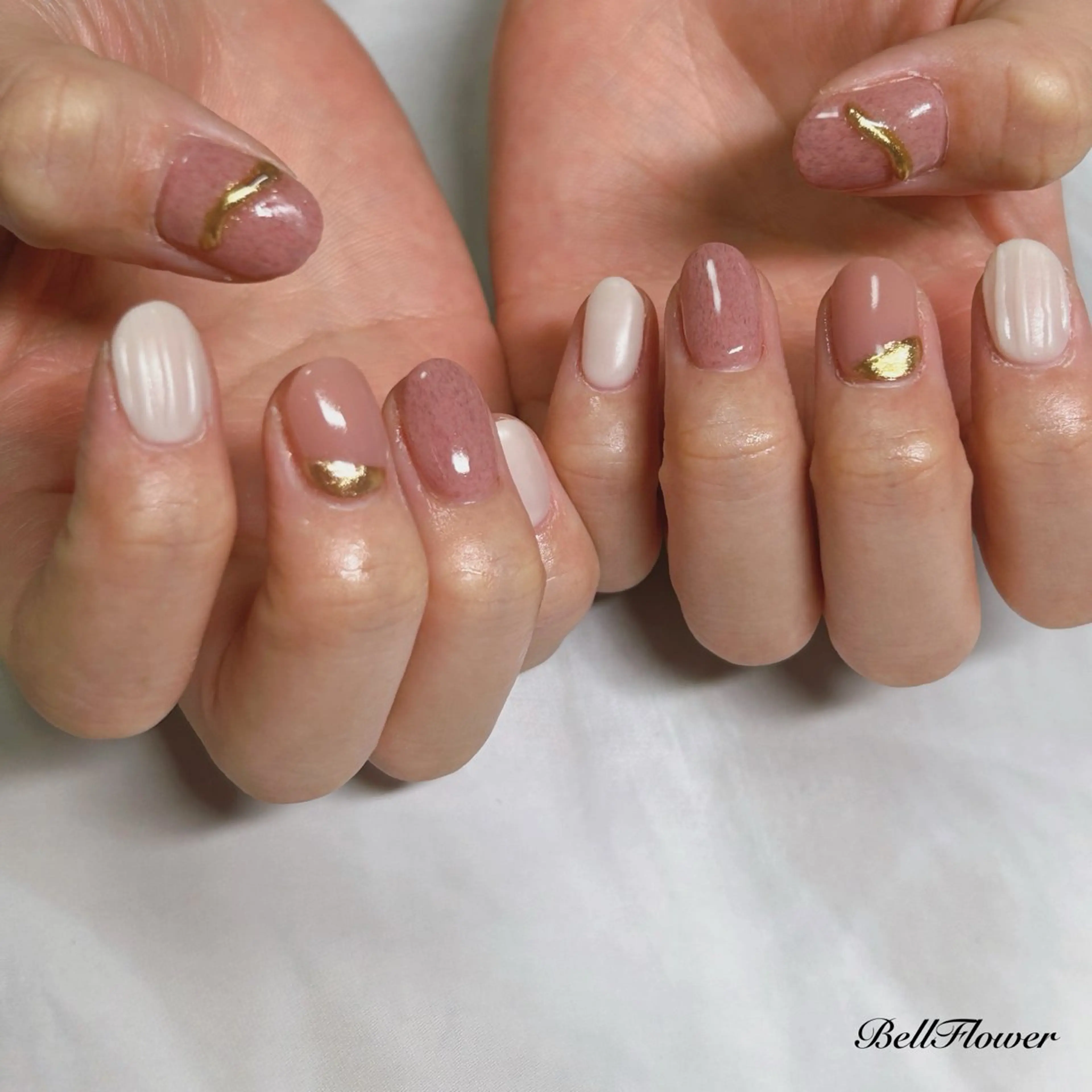 ネイル ハンドネイル Bell Flowerのネイルデザイン