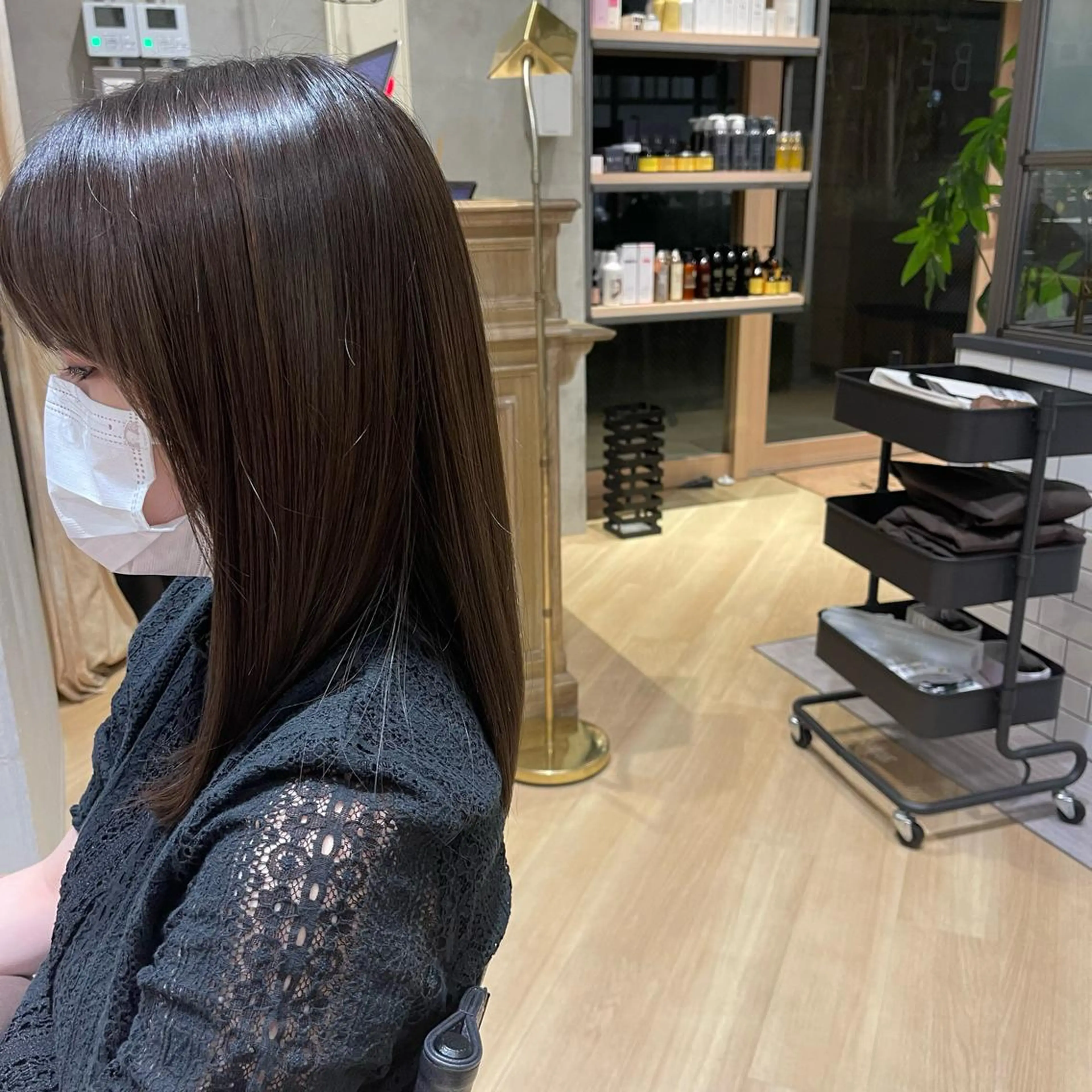 ロング カラー ヘアアレンジ 高井瑠華🌼 ストカールカット特化のヘアスタイル
