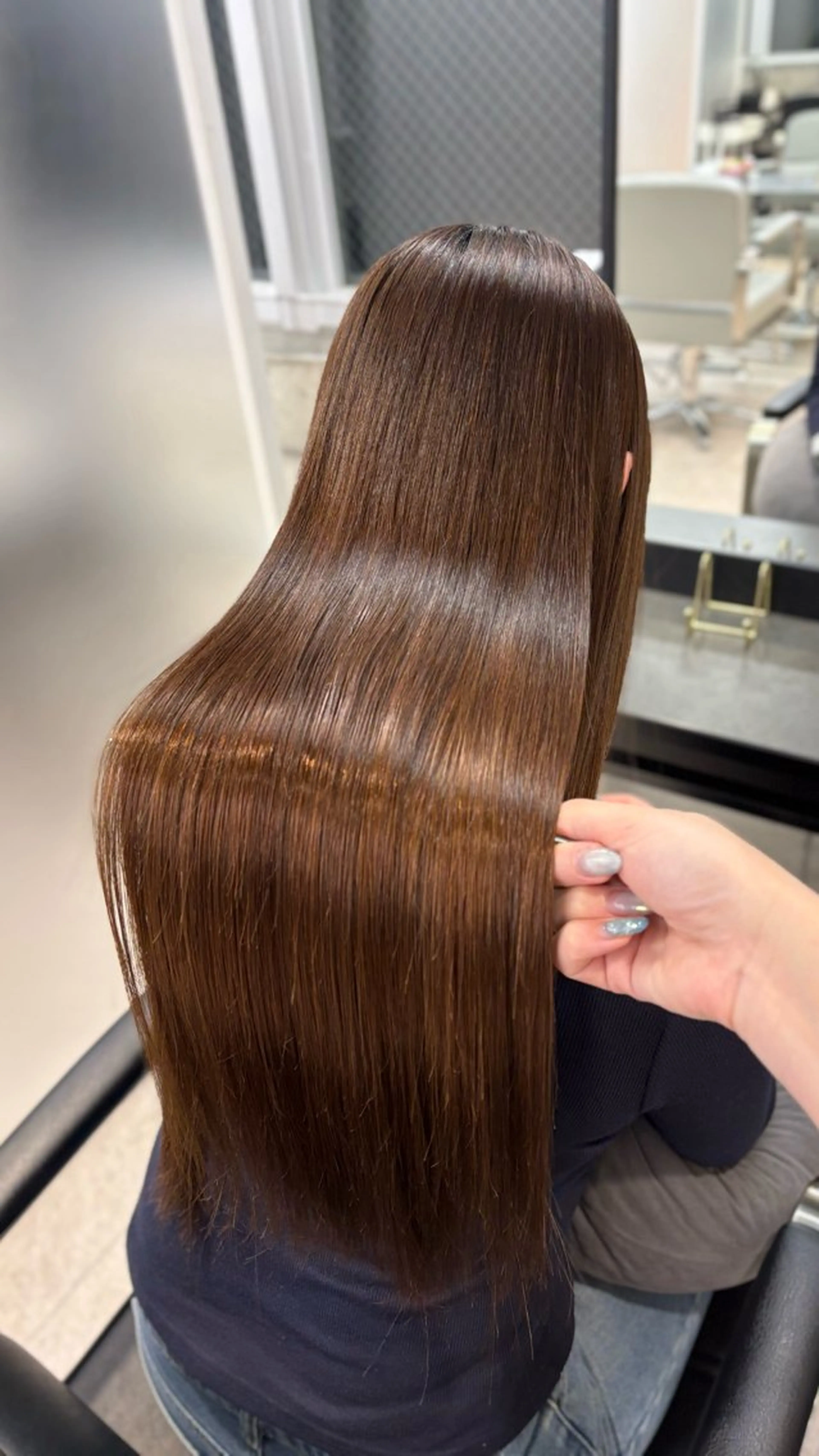 ロング 髪質改善 縮毛矯正 トリートメント 縮毛矯正 トリートメント 🌙小林春月/新宿/ 美髪/ハイトーン🌙のヘアスタイル