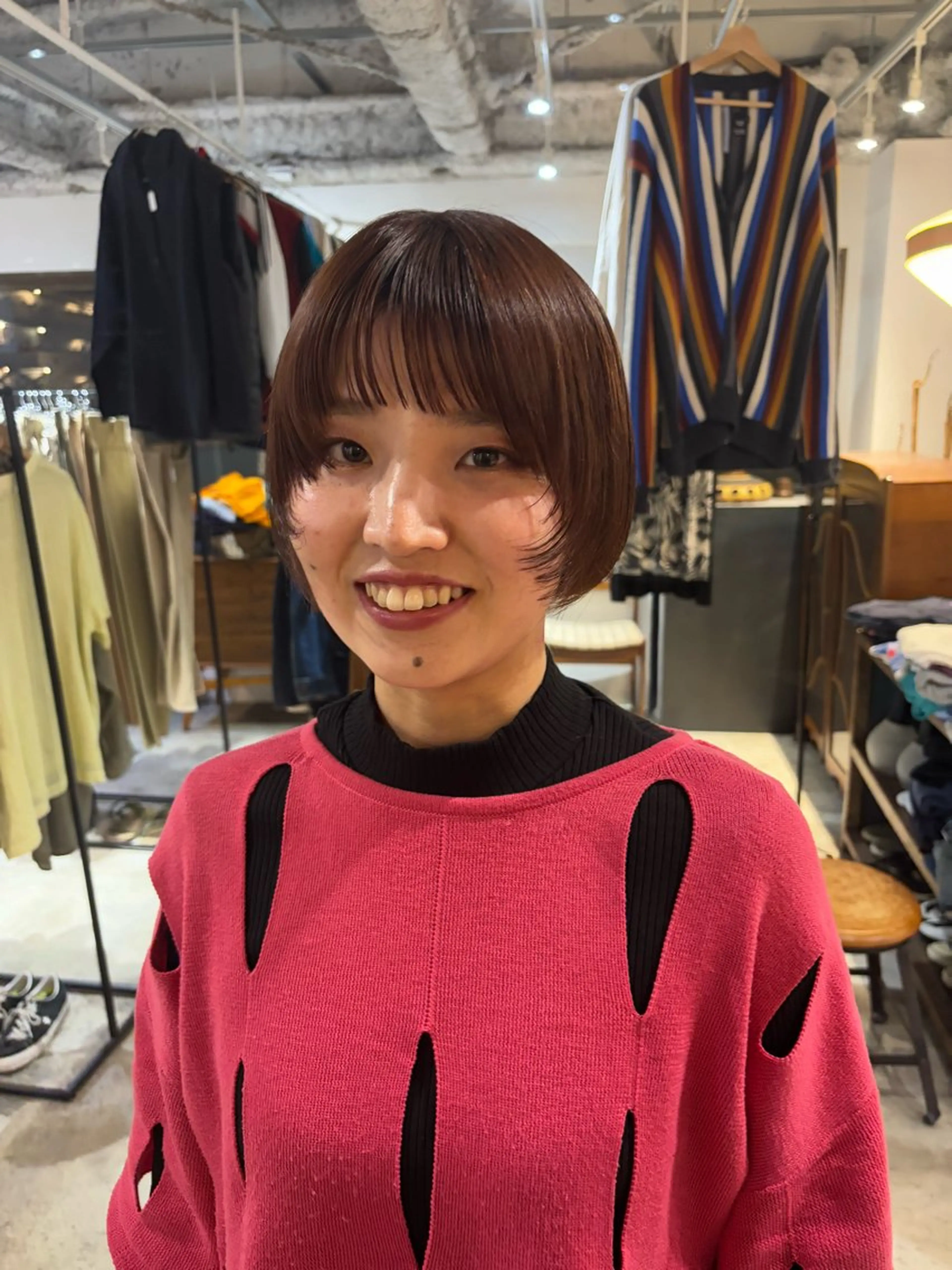 ショート カラー カット ヘアカラー トリートメント Hayashi Shioriのヘアスタイル