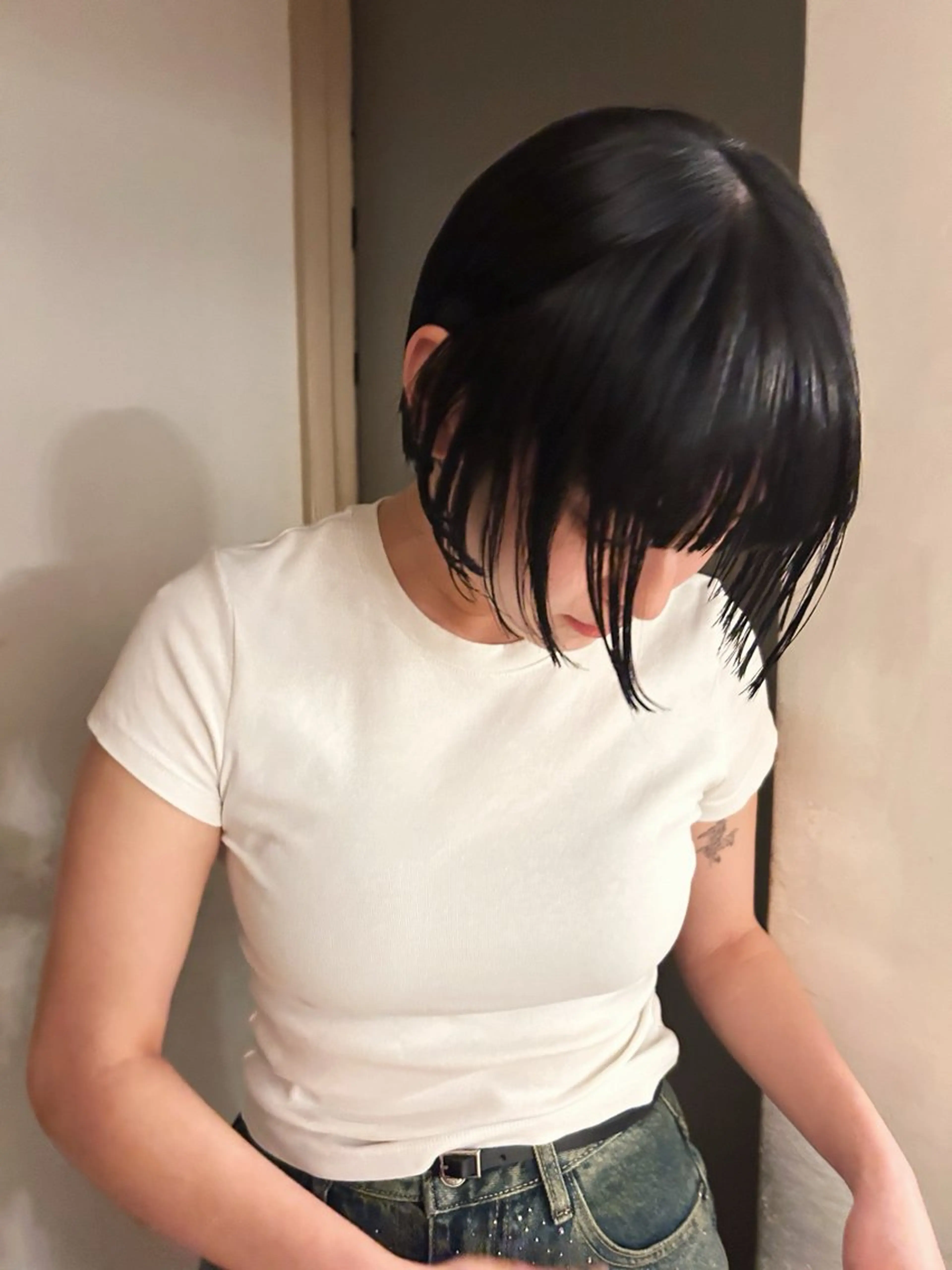 ミディアム カット ヘアカラー トリートメント 似合わせパーマ 🌼カンナのヘアスタイル