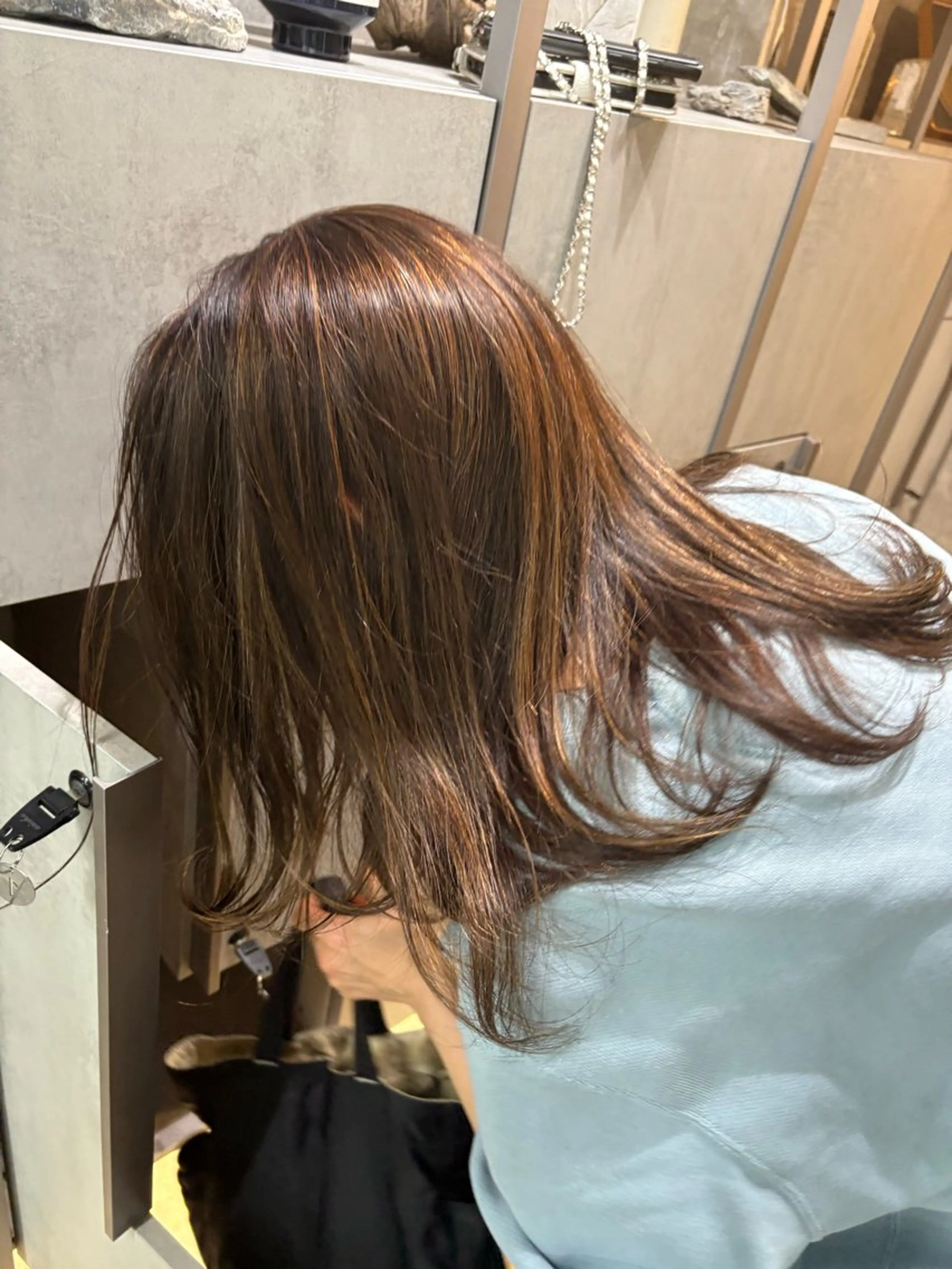 ミディアム カラー Riho 🥣🤍のヘアスタイル