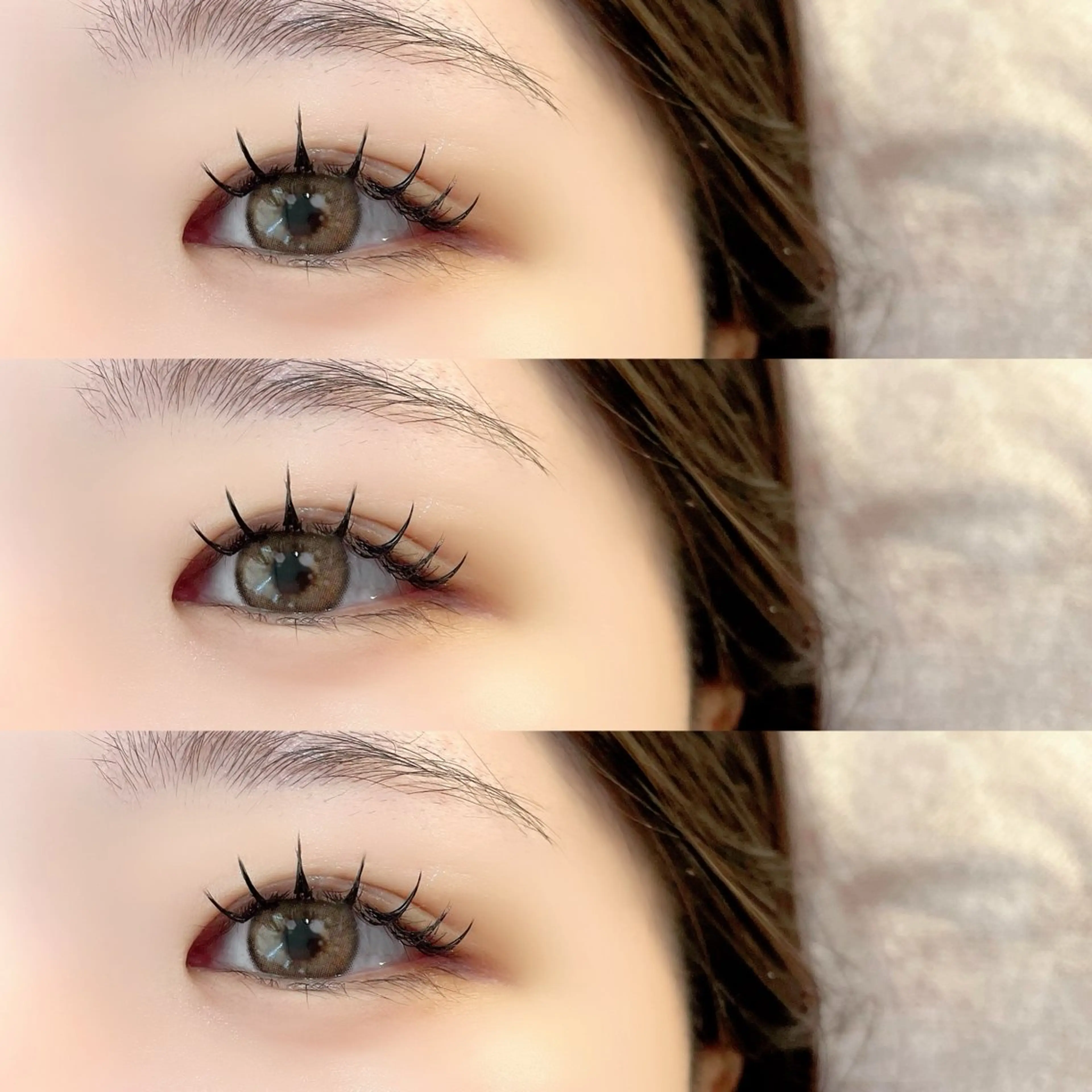 マツエク・マツパ 束感まつ毛 アップワードラッシュ ワンホンマツエク マツエク Lutena 🌼のマツエク・マツパデザイン