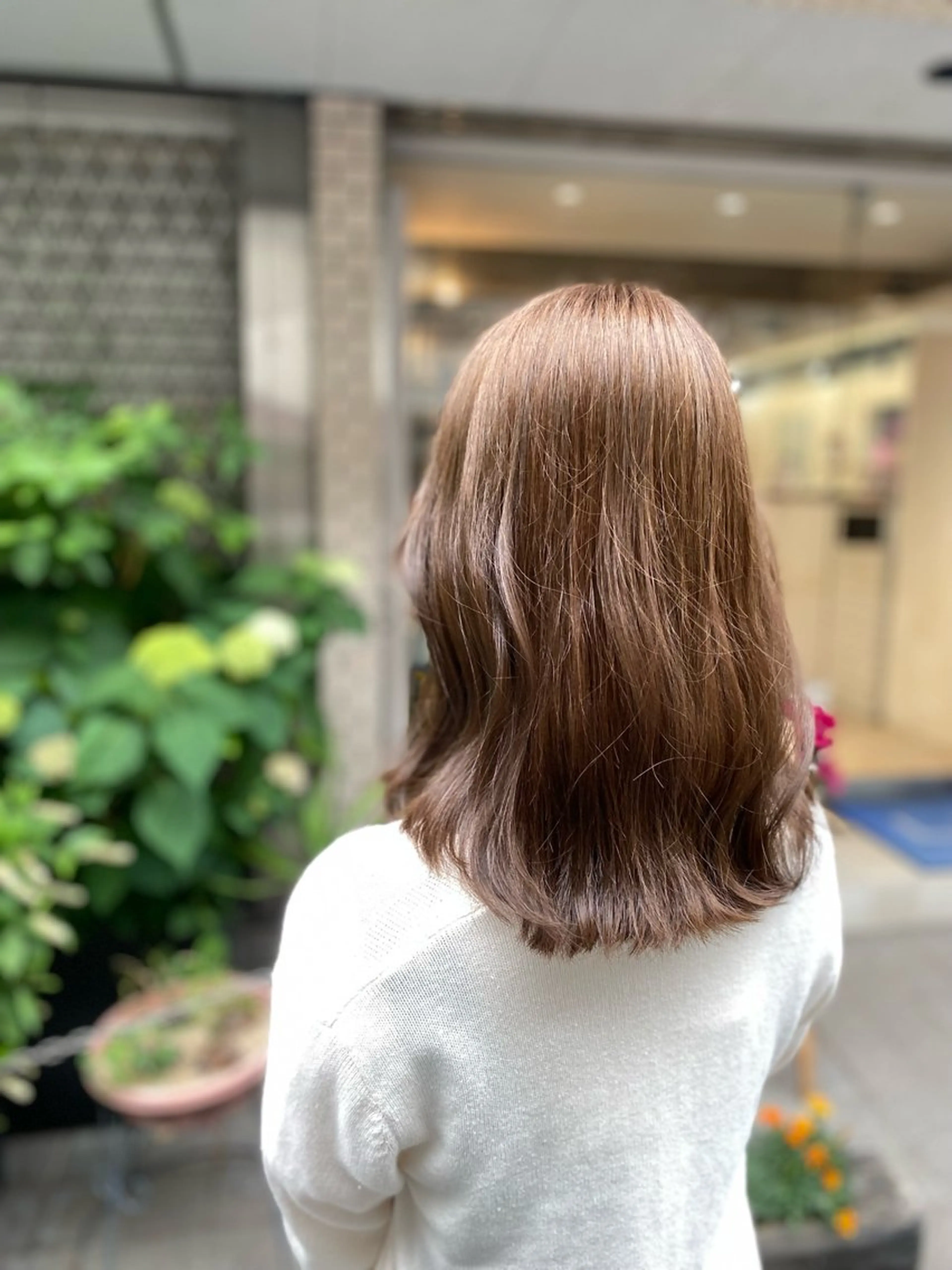 カラー ベージュカラー モカベージュ ヘアカラー Lily 日吉所属・ブリーチなし/暖色/ 透明感/なおやのヘアスタイル