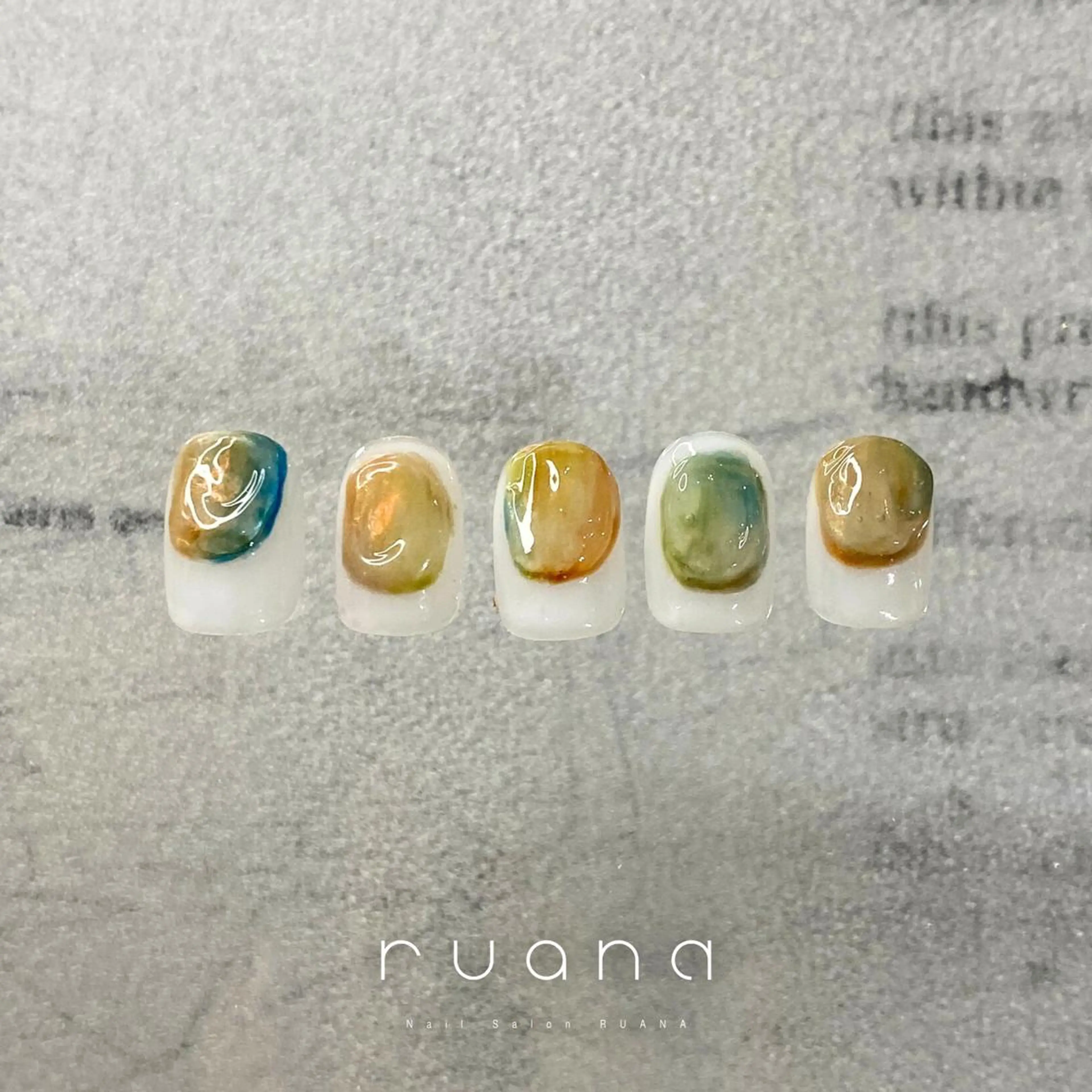 ネイル ニュアンスネイル🧡 rionaのネイルデザイン