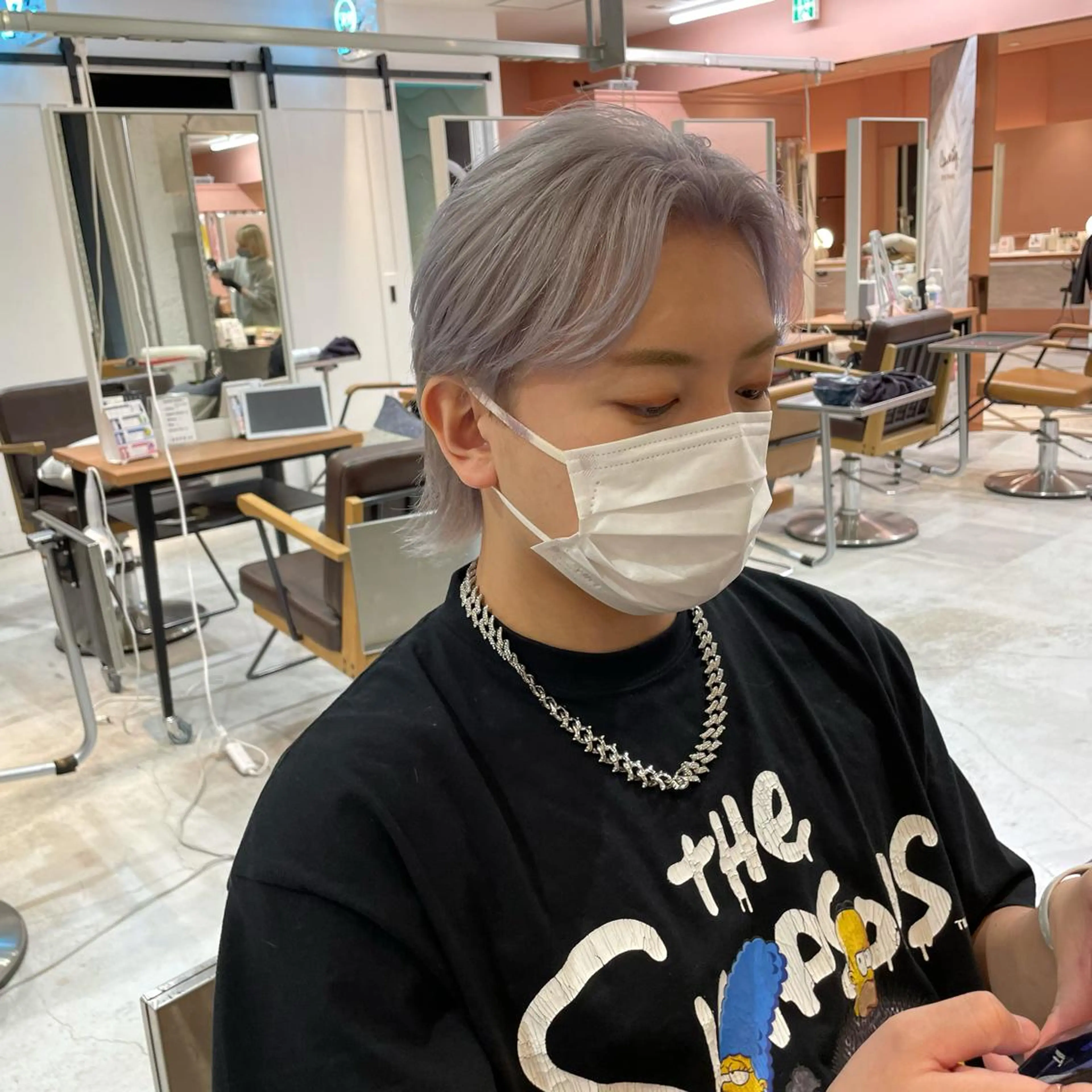 ショート メンズ メンズブリーチ ヘアカラー 大阪韓国ヘア 🦋RINKAのヘアスタイル