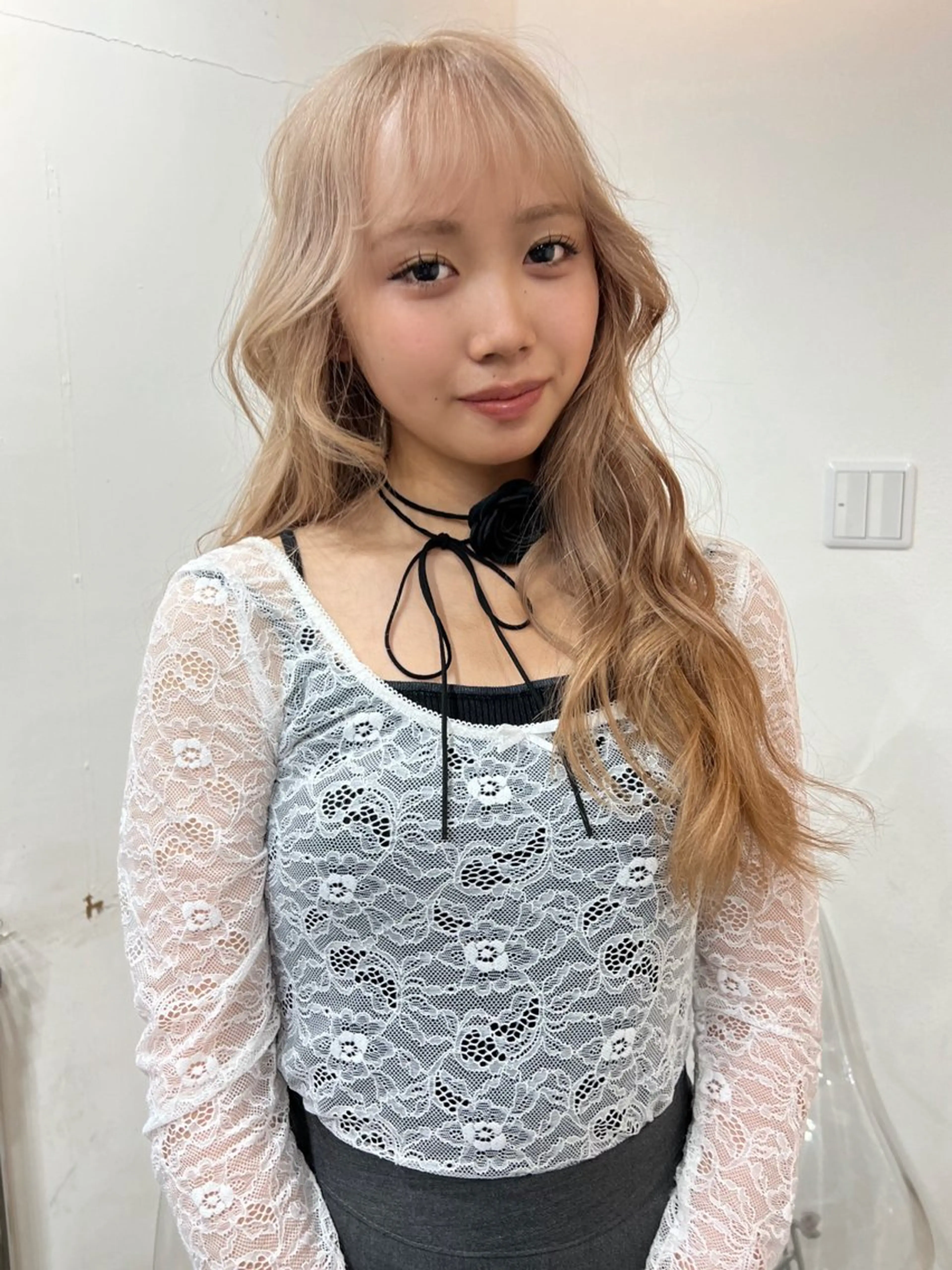 ミディアム いざわりお /梅田/ブリーチのヘアスタイル