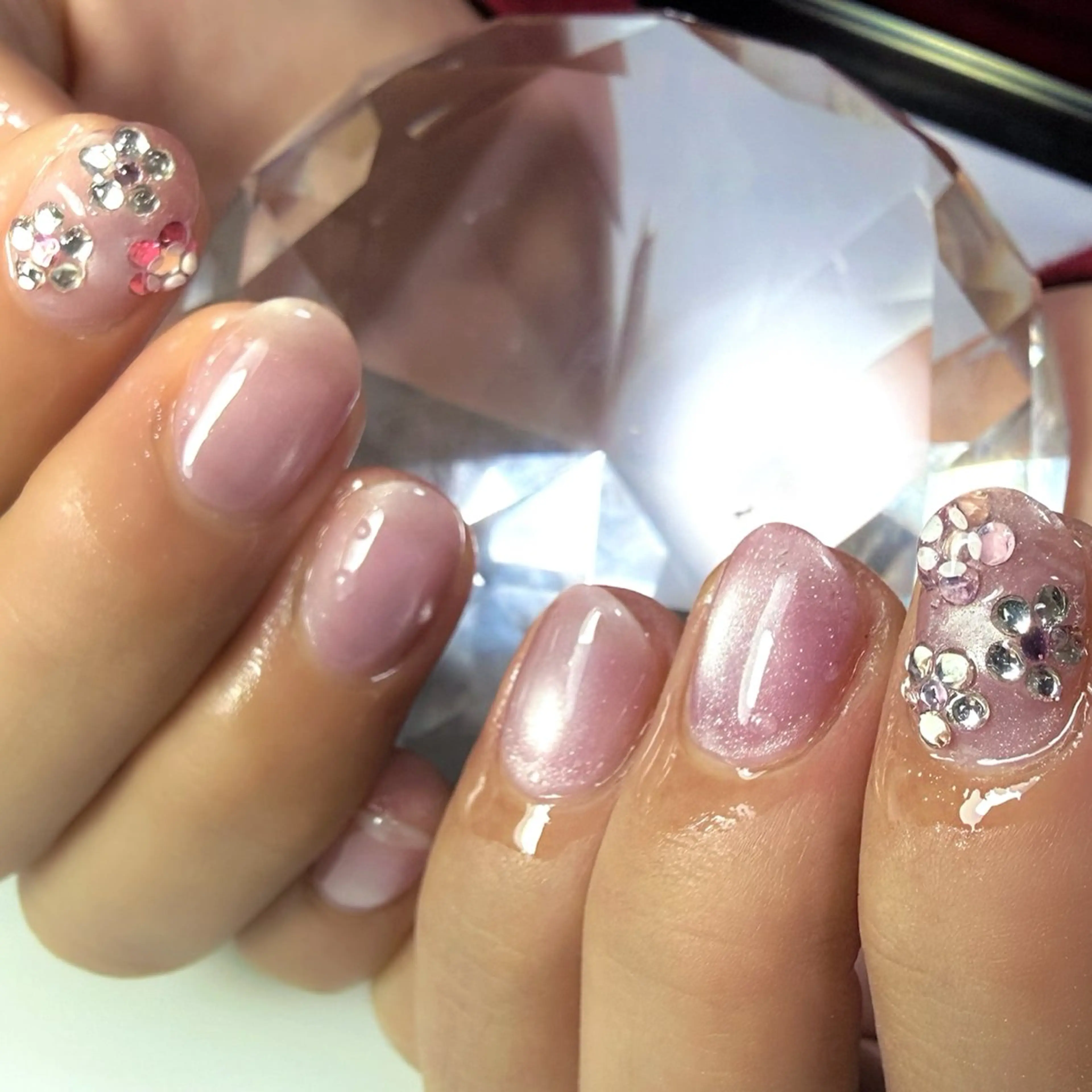 ネイル ハンドネイル Rose Glass 高蔵寺店のネイルデザイン