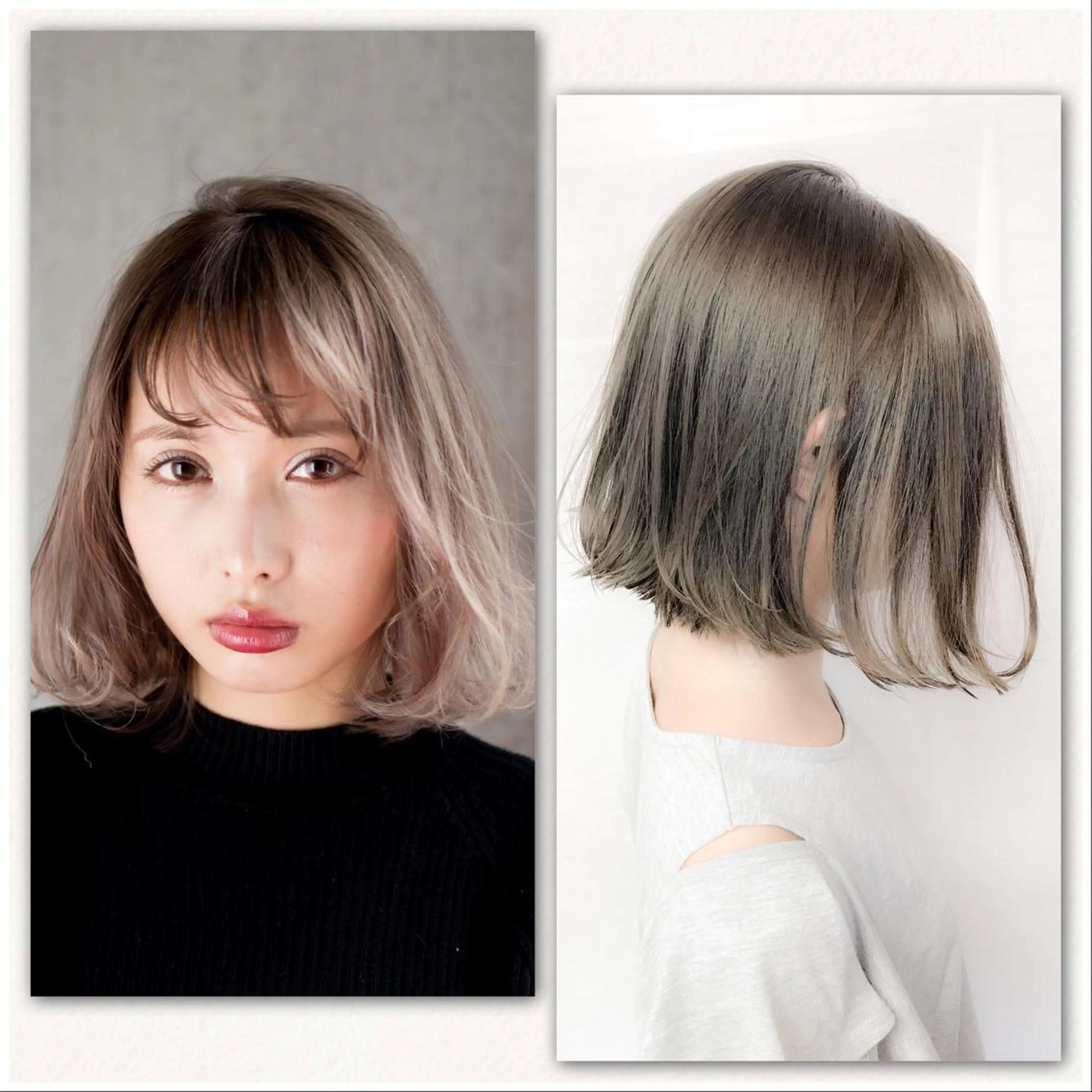 ミディアム カラー カット ヘアカラー トリートメント 髪質改善、縮毛矯正 店長浅野太郎のヘアスタイル