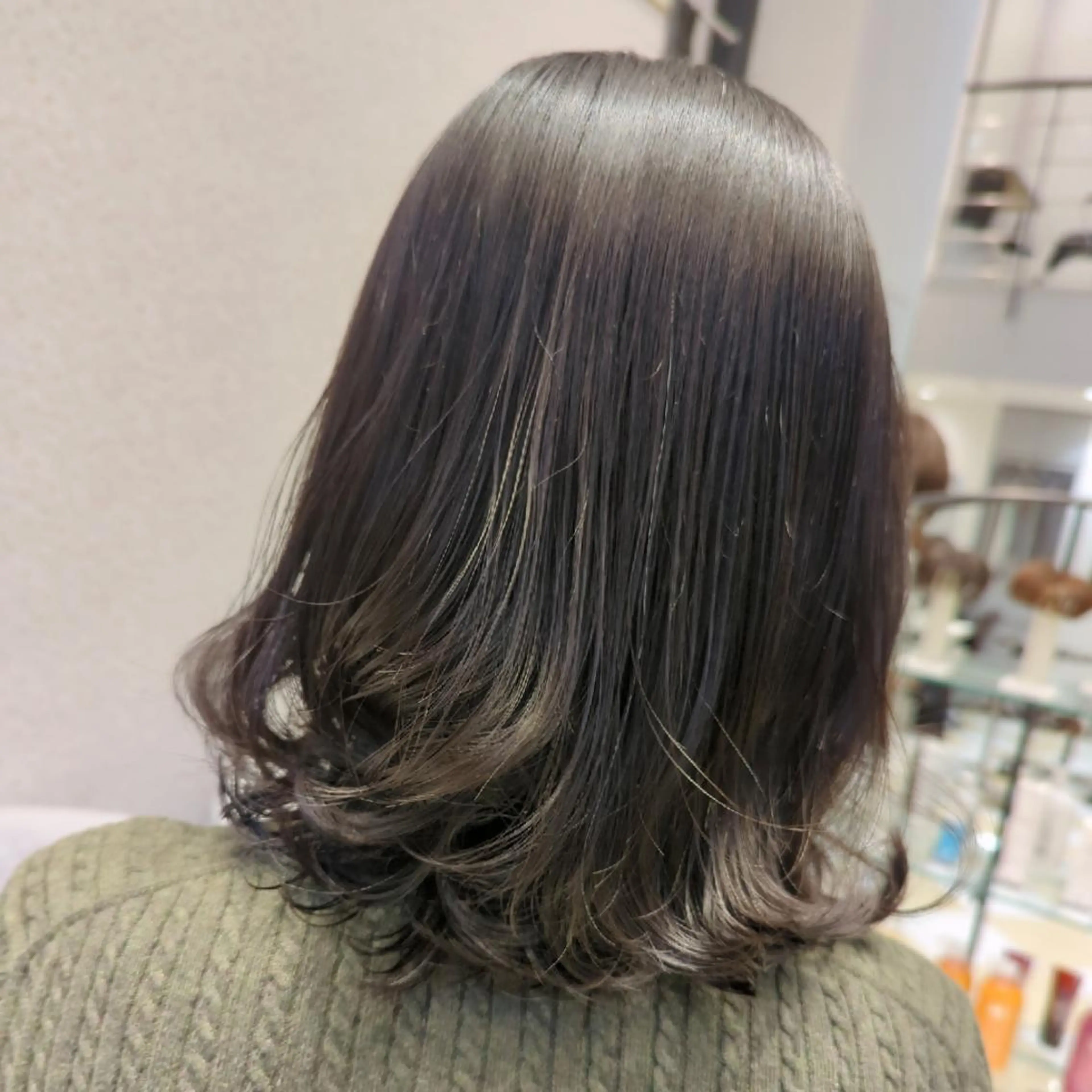 ミディアム カット パーマ トリートメント ヘアセット  知念　香トータル ビューティー🌷のヘアスタイル