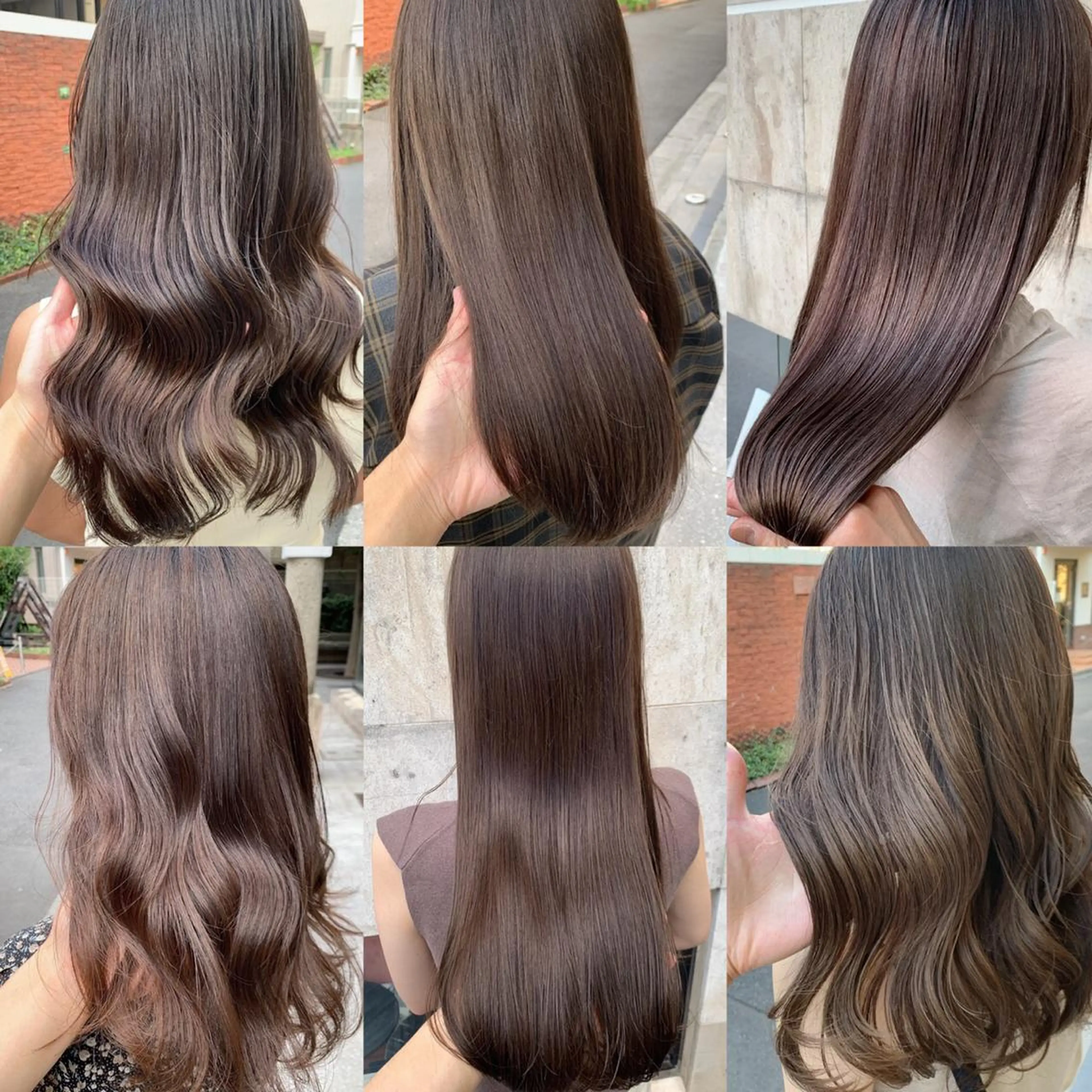 セミロング カラー 髪質改善 トリートメント ミヤザキ タクトのヘアスタイル