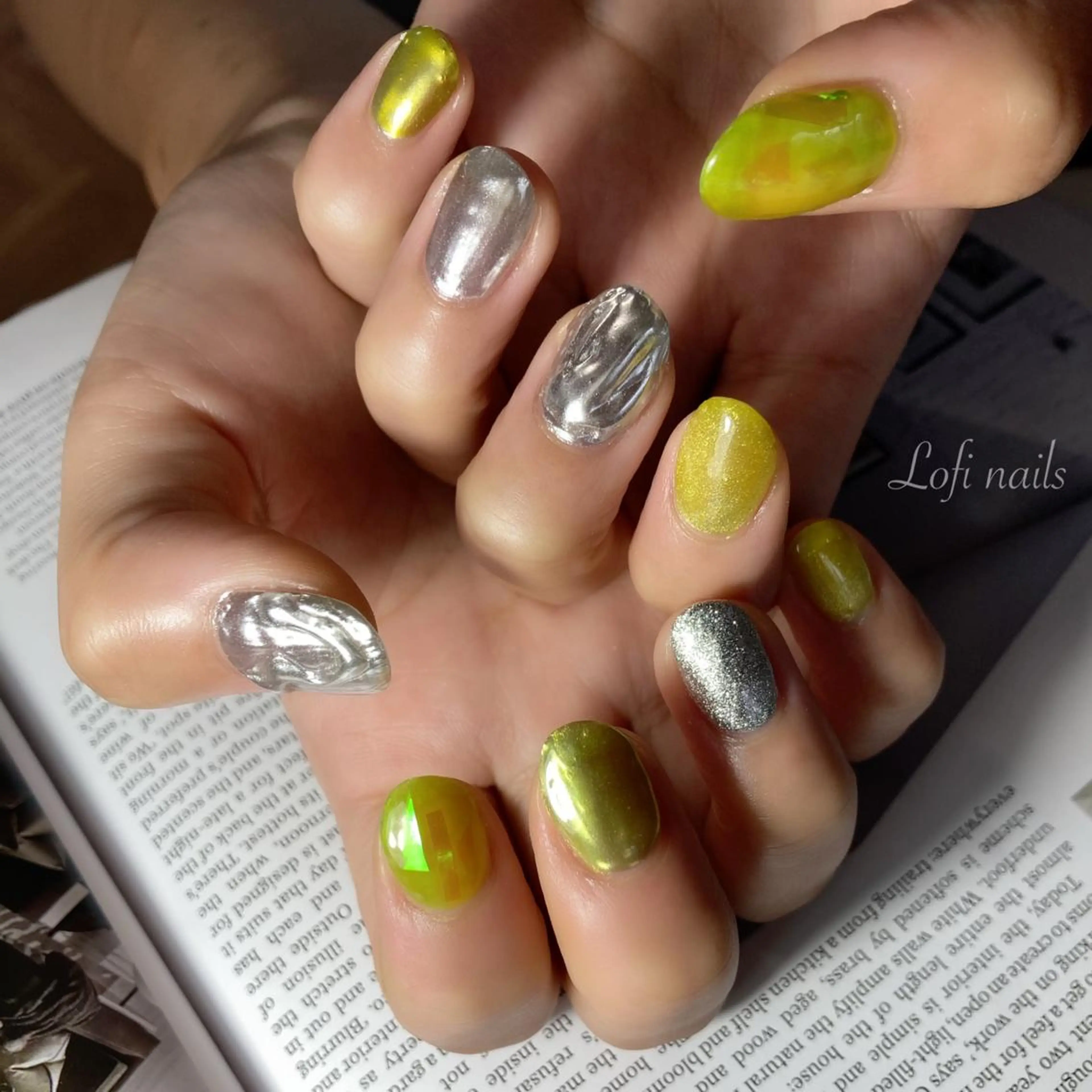 ネイル マグネットネイル Lofi nails ゆきこのネイルデザイン