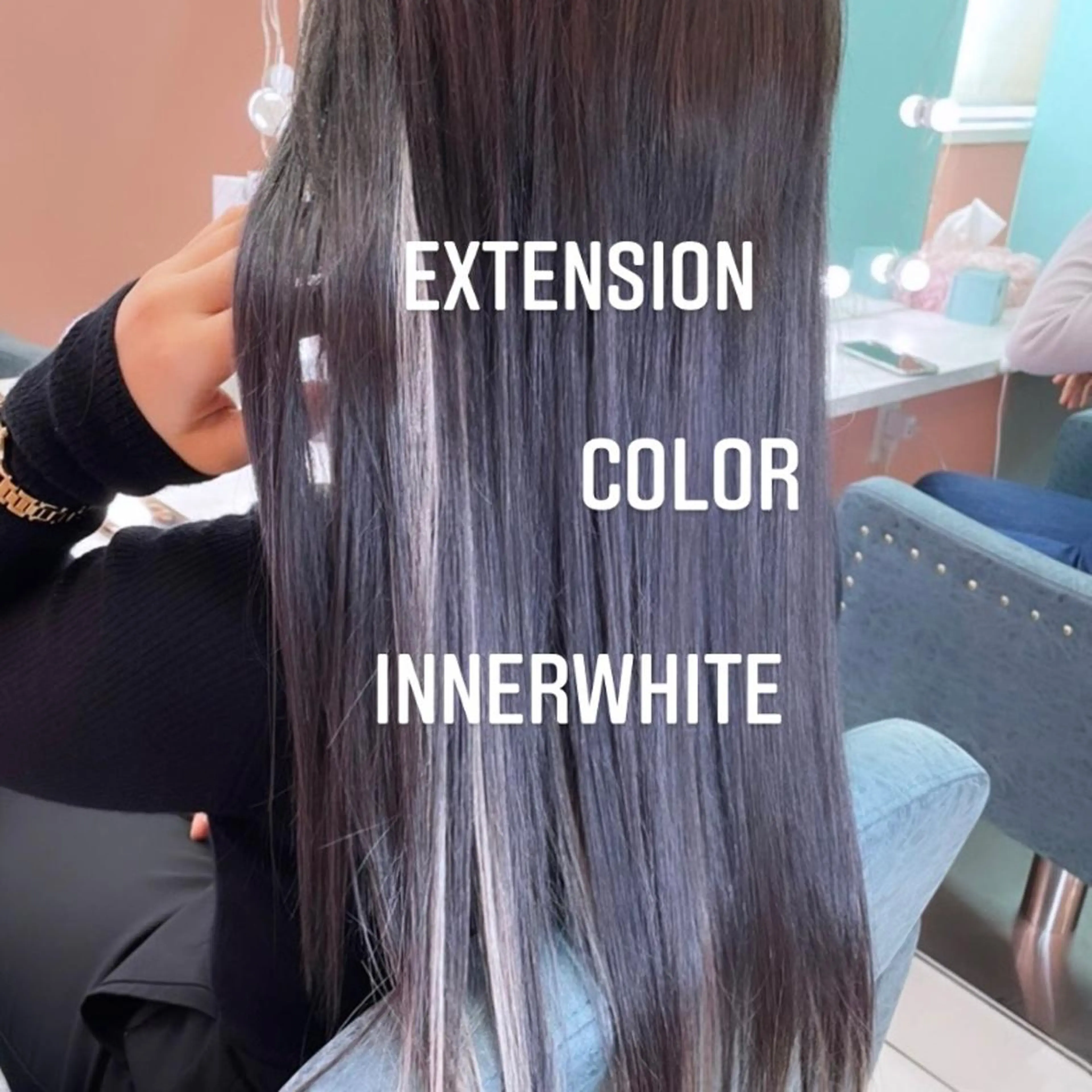 ロング カラー ヘアカラー エクステ エクステ🩵ブリーチ 韓国ヘア🩵KAEのヘアスタイル