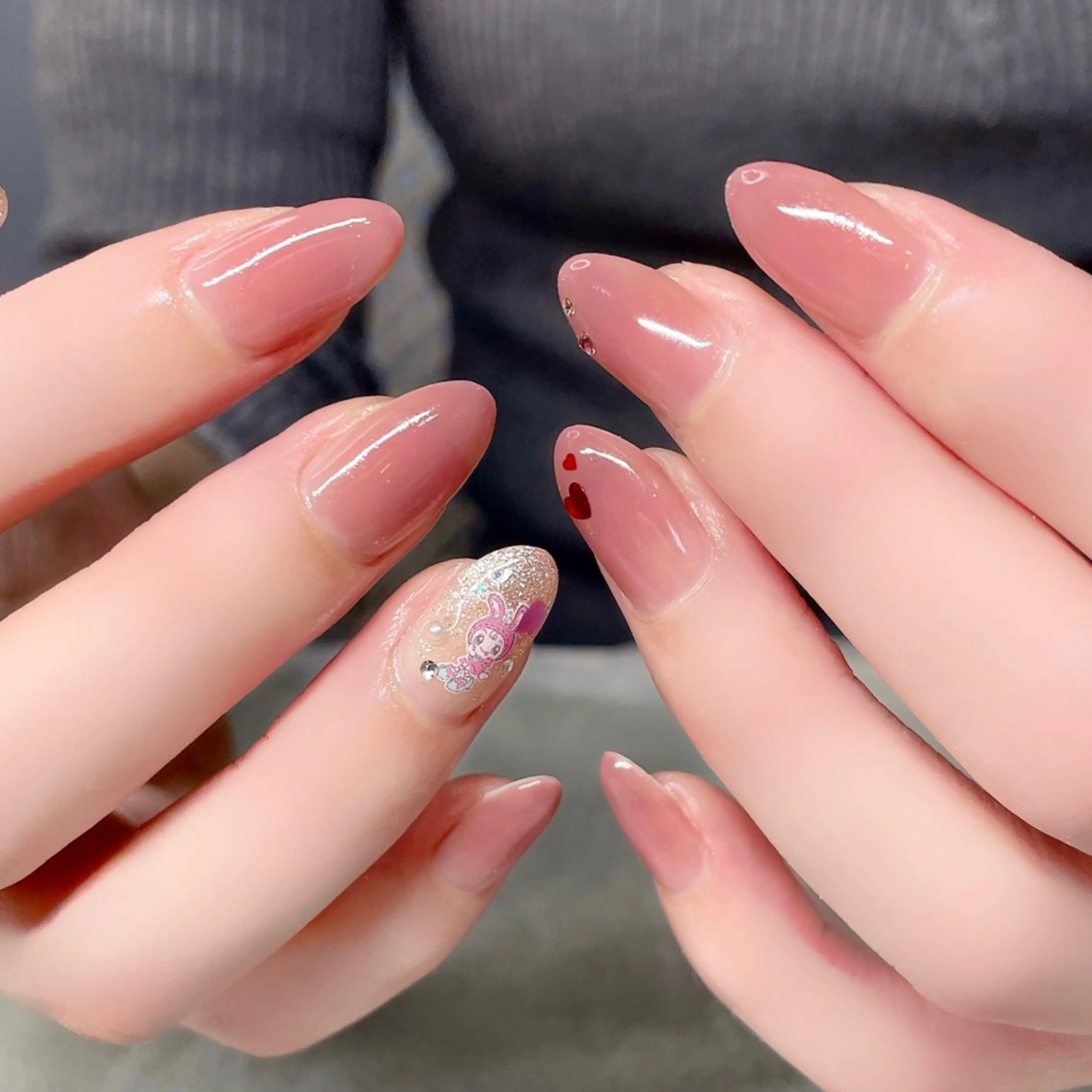 ネイル ストーンネイル ハンドネイル Nailist suzuのネイルデザイン