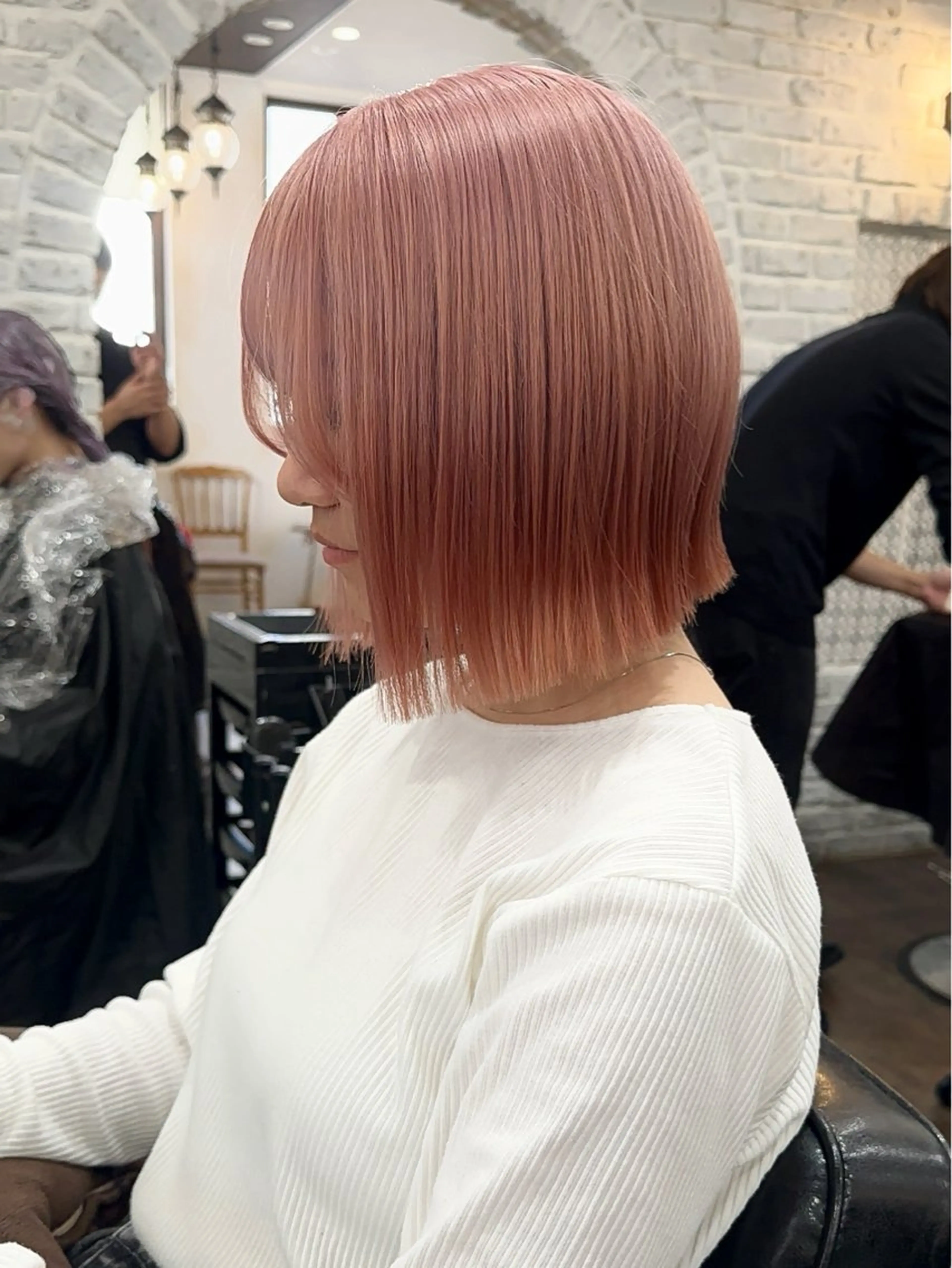 ショート ヘアカラー トリートメント 💖透明感カラー HAYATO💖のヘアスタイル