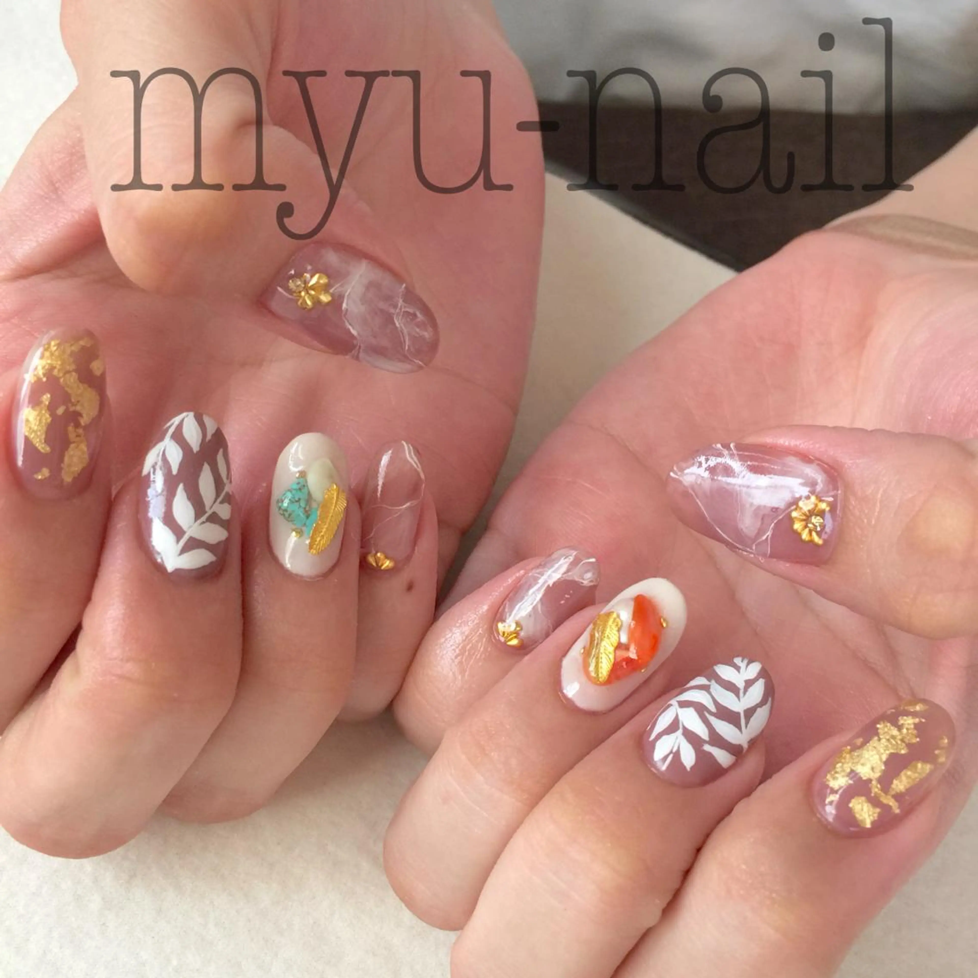 ネイル ハンドネイル ホームサロン myu-nailのネイルデザイン