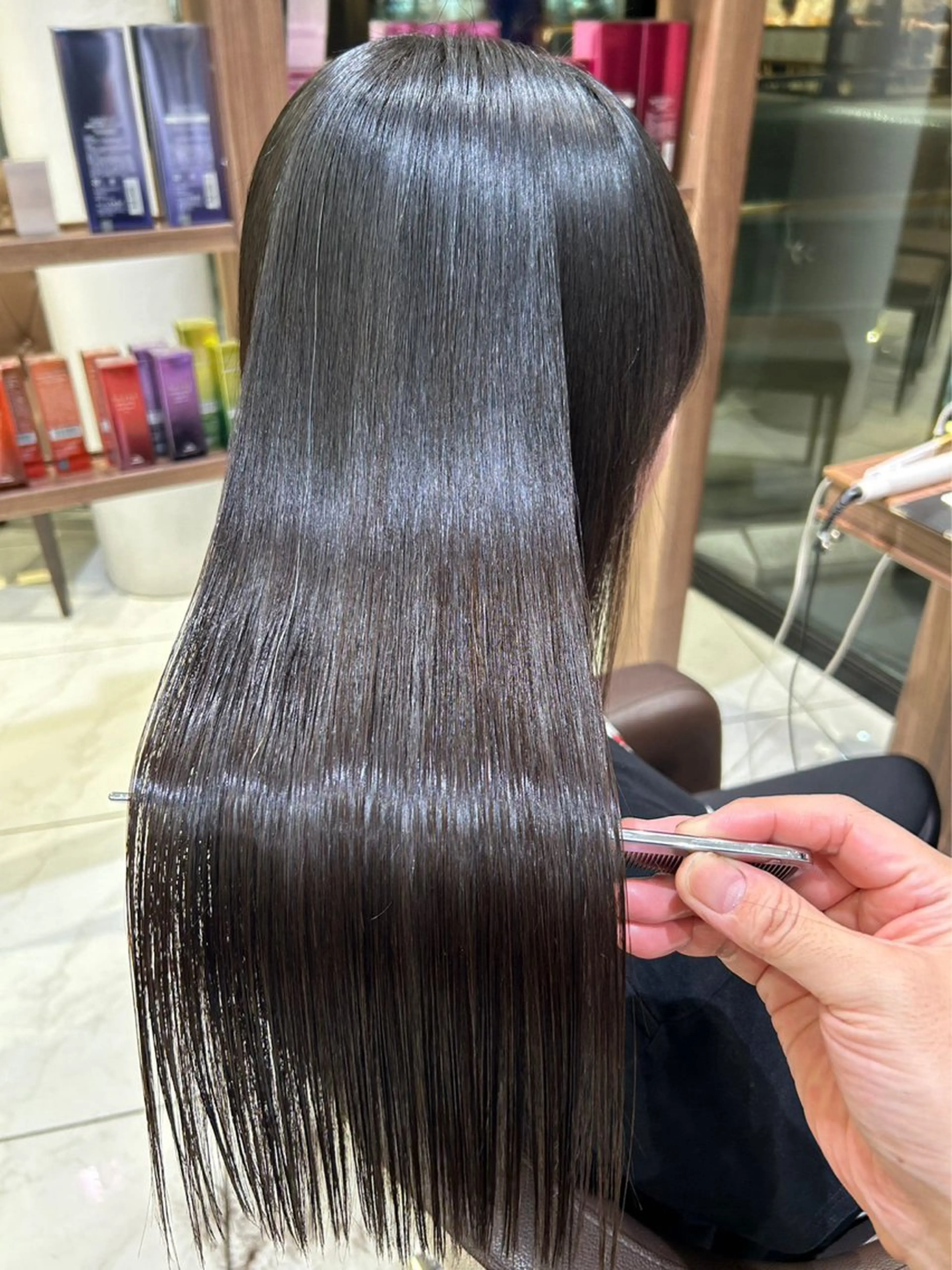 セミロング パーマ 縮毛矯正 トリートメント 渡辺 大輝 メンズパーマのヘアスタイル