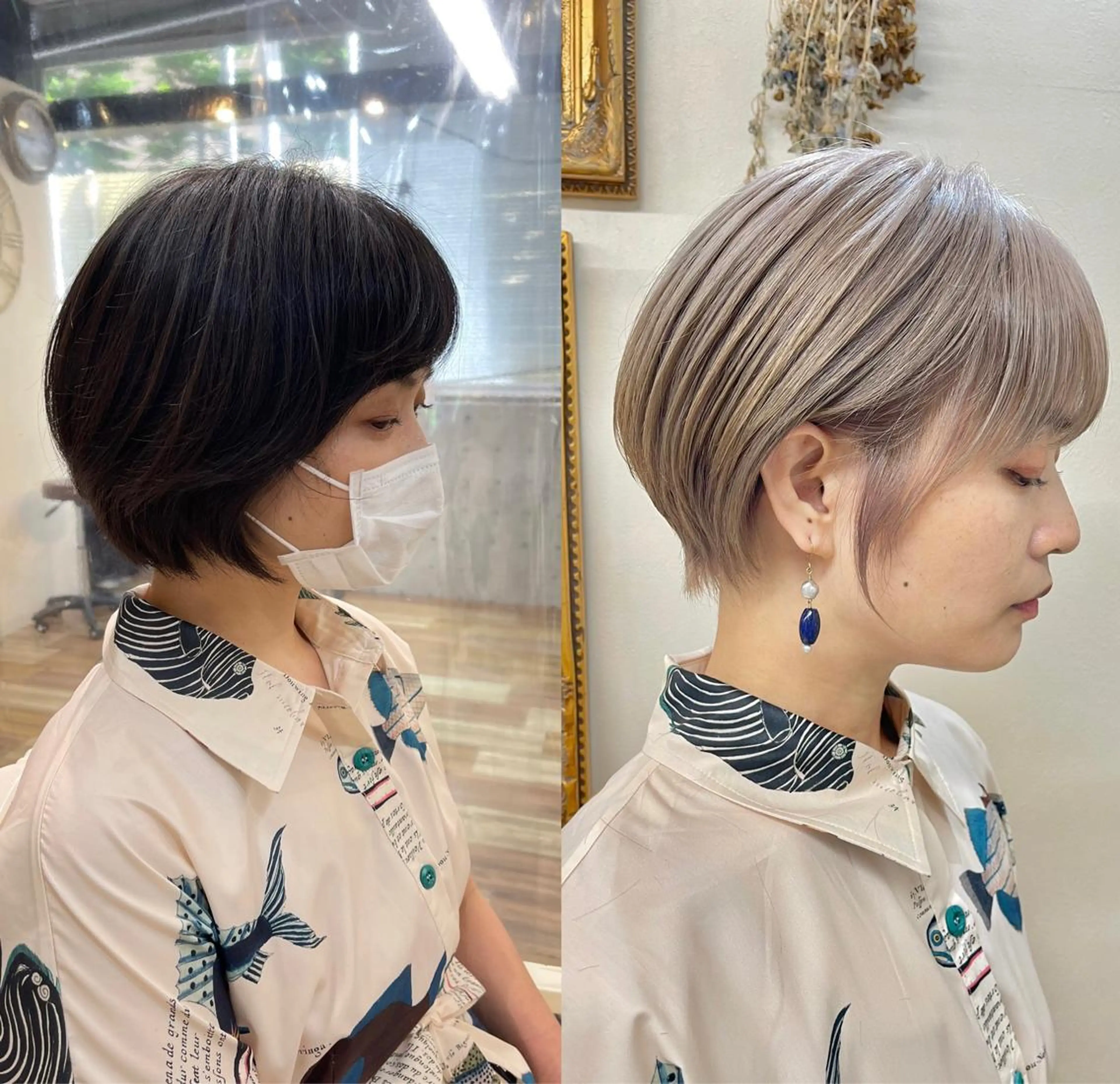 カット＋トリートメント☆ショートのみ‼️カラーは要相談。刈り上げはなし✂️現金のみの写真