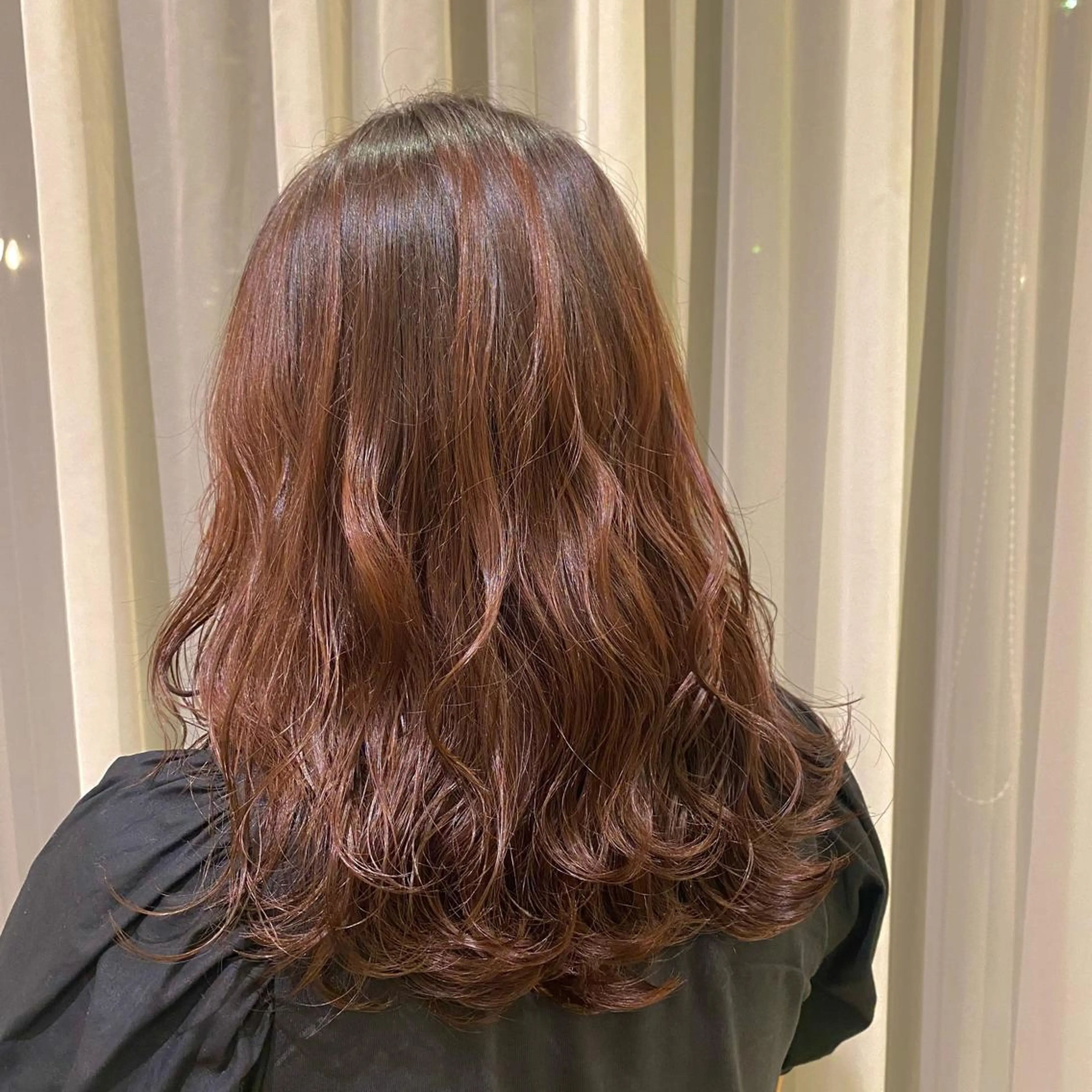 ロング カラー ブラウンカラー ピンクカラー ピンクブラウン カット ヘアカラー みやび/透明感カラー /髪質改善のその他イメージ