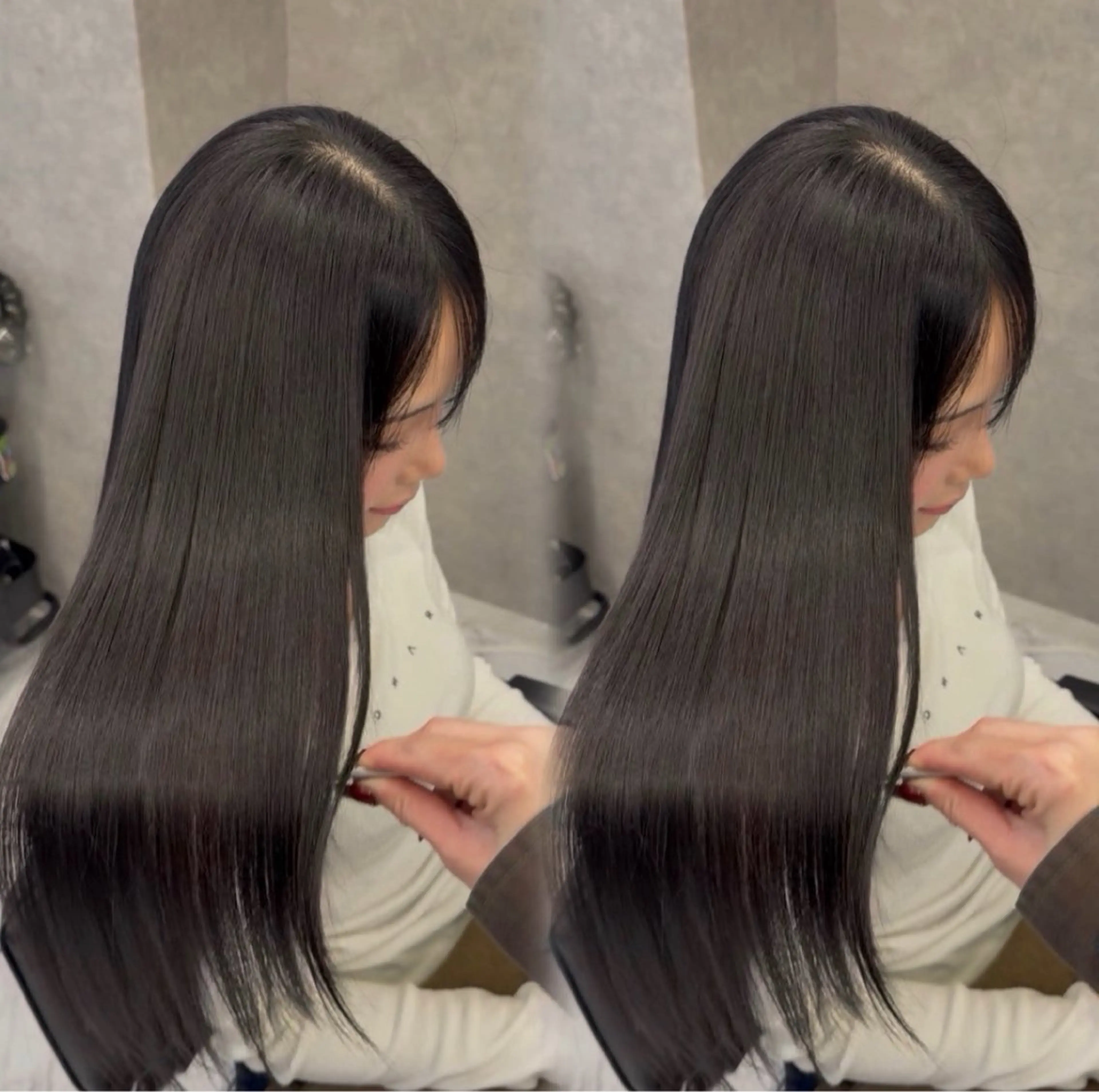 ロング ヘアカラー トリートメント 福岡美髪矯正/ KAEDEのヘアスタイル