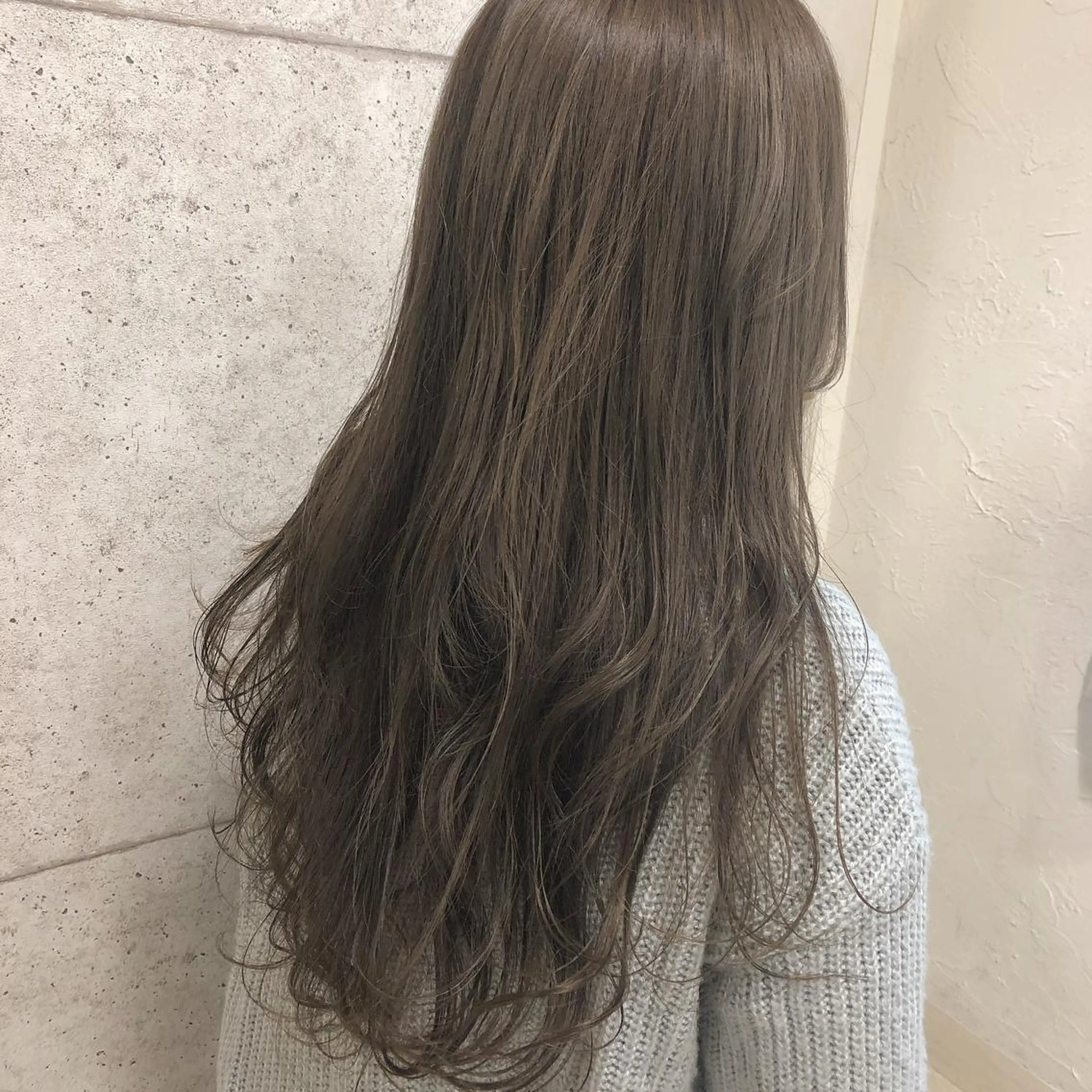 ロング カラー 透明感カラー ココアグレージュ グレージュ RUMéL 🌙YUIのマツエク・マツパデザイン