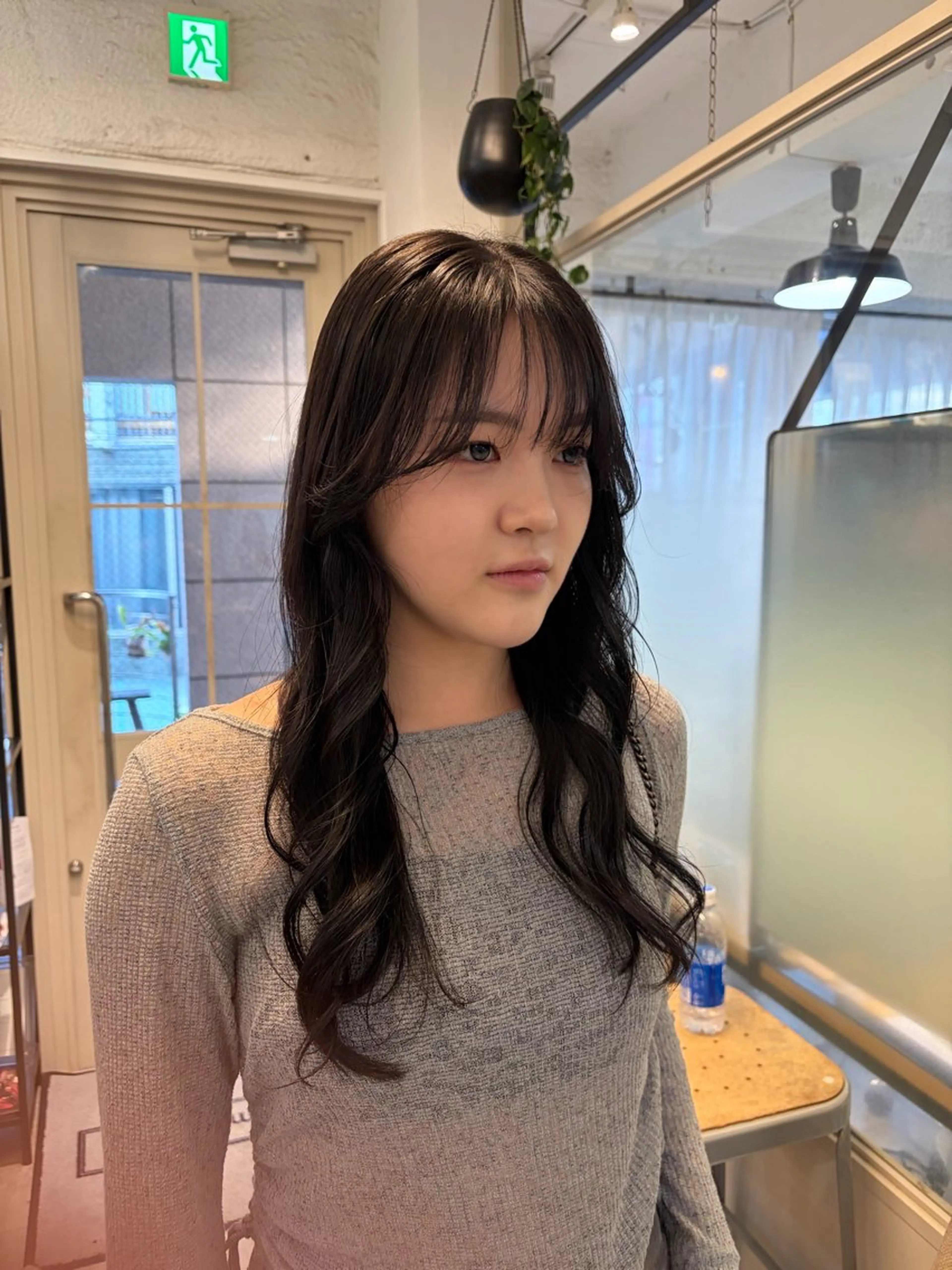 ロング カラー 透明感カラー グレージュ オリーブグレージュ オリーブグレー ヘアカラー トリートメント 赤み消し×透明感 /🌙suwa🌙のヘアスタイル