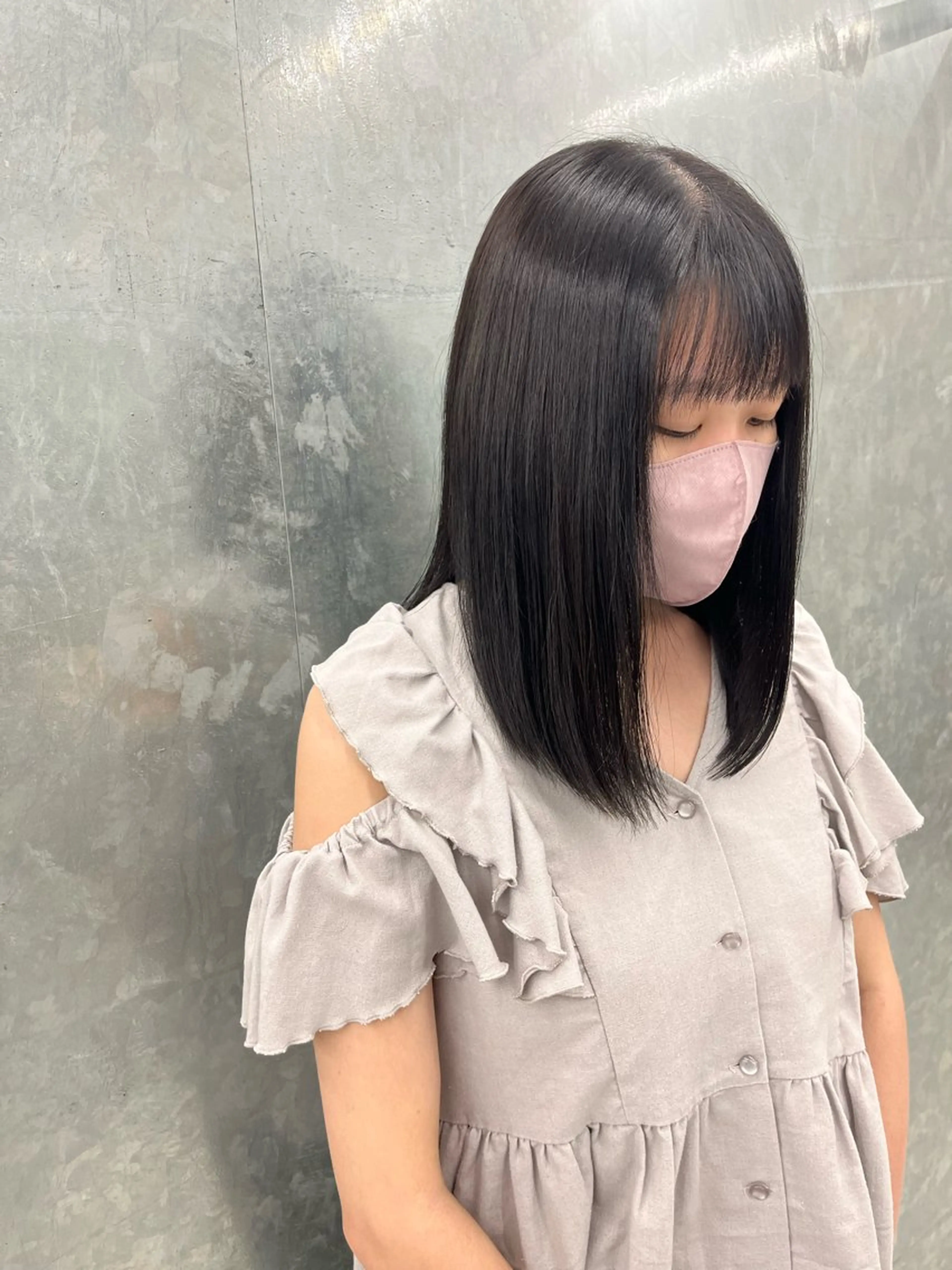 セミロング 神作 汐里　江古田 /透明感カラー🌿のヘアスタイル