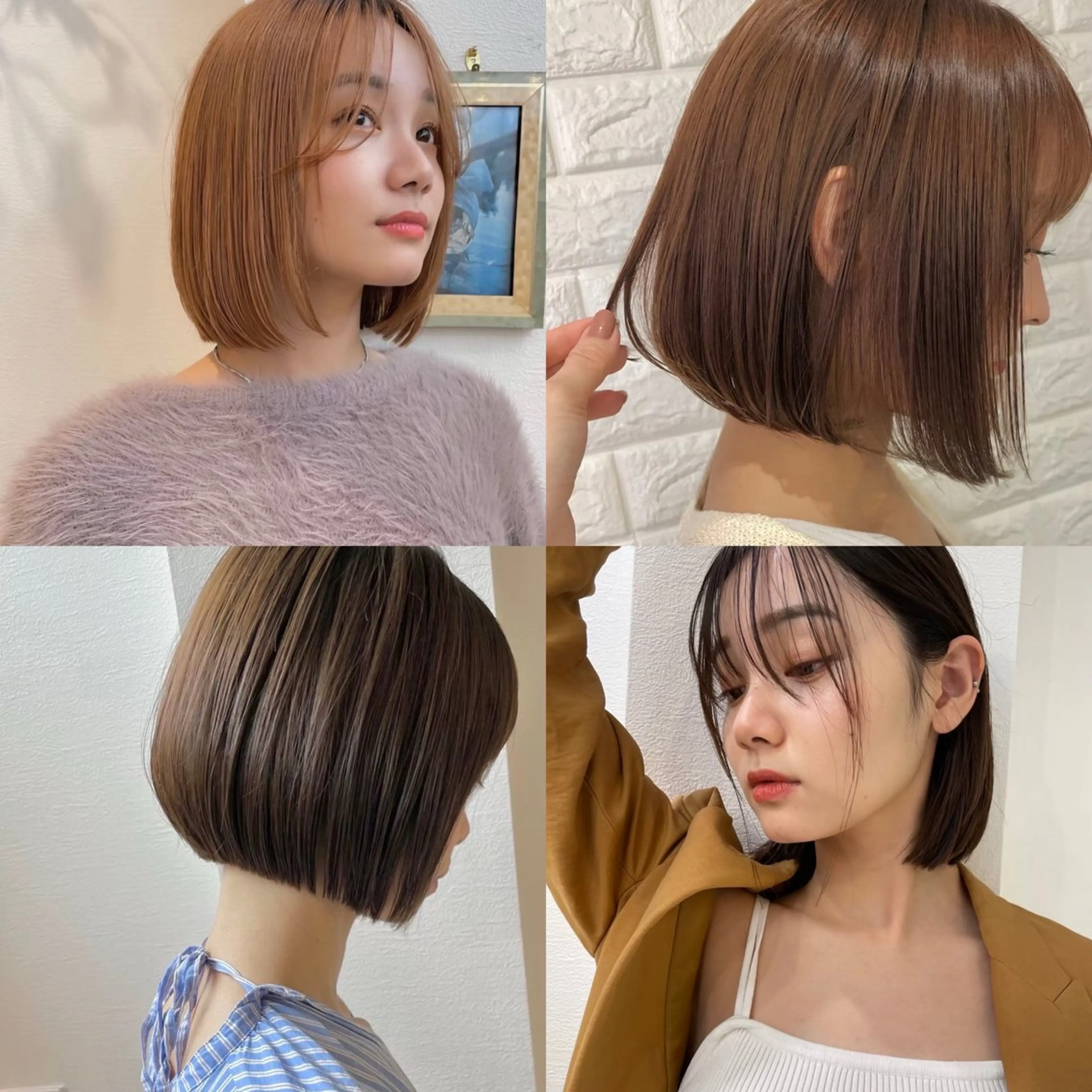 ショート カラー カット ヘアカラー トリートメント 韓国/ボブ/レイヤー /髪質改善/まさ❣️のヘアスタイル