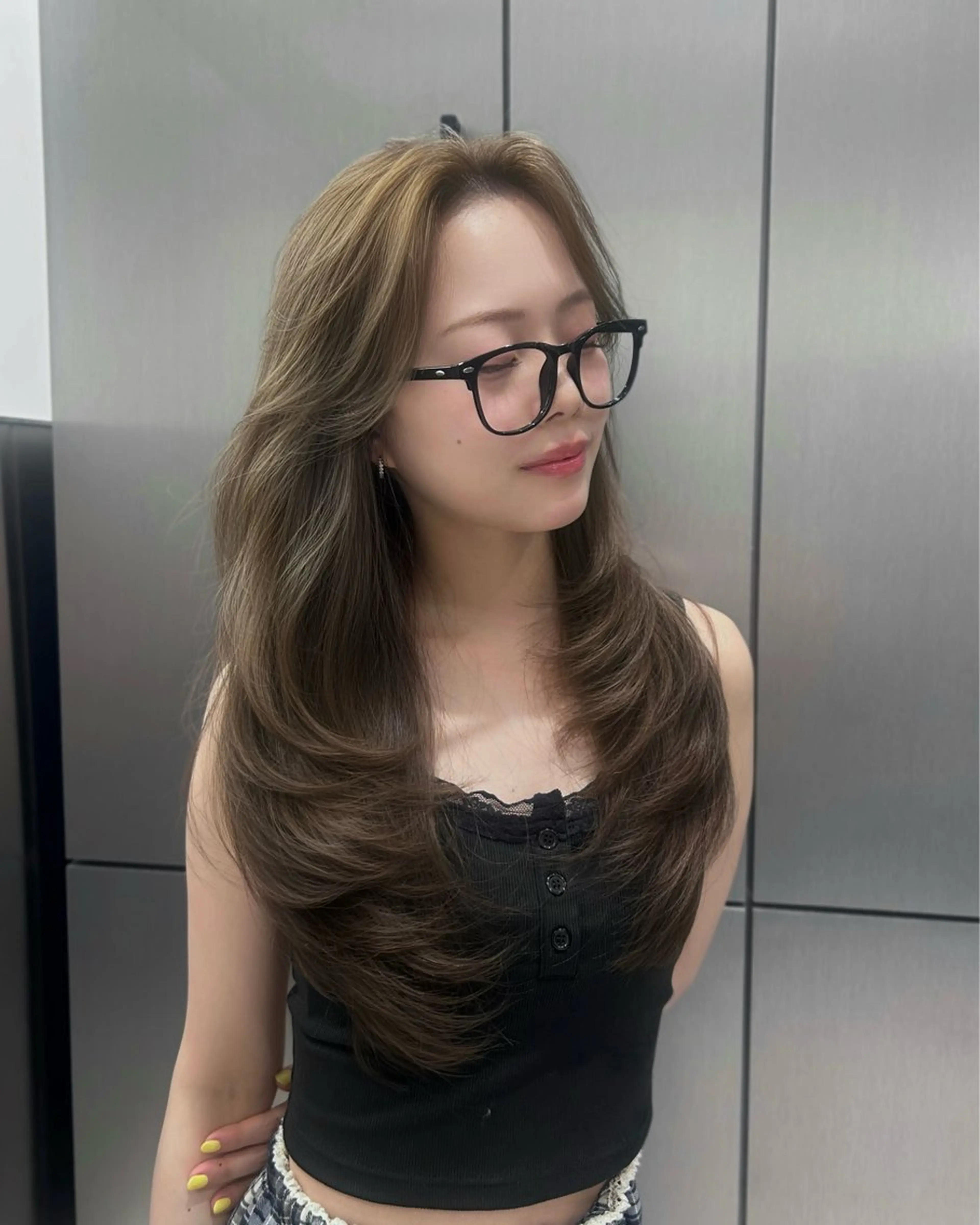 ロング レイヤーカット カット ヘアカラー 大人レイヤー/艶美髪 🇺🇸TOMONAのヘアスタイル