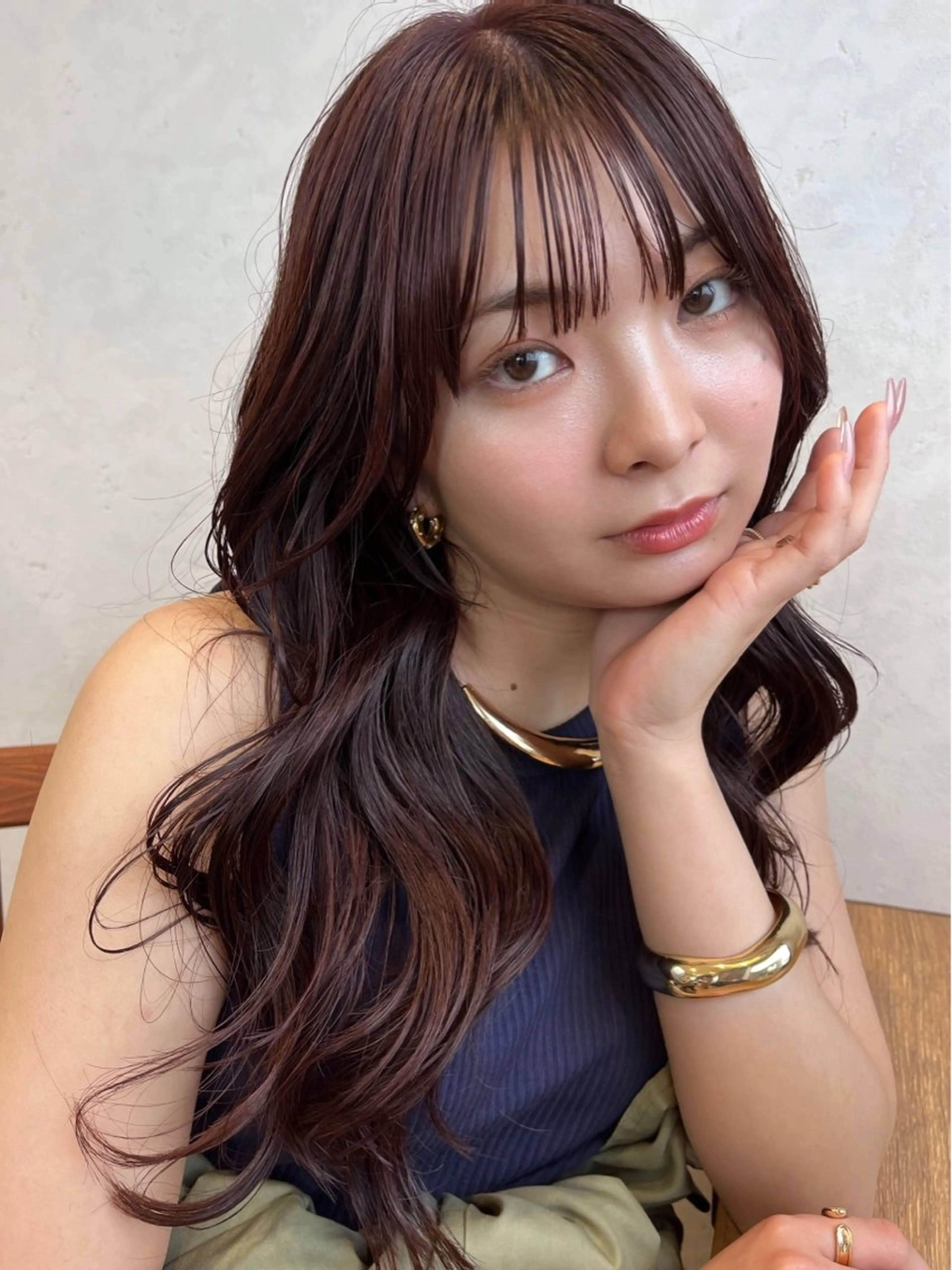 ロング カラー nono/パーマ /顔まわりカット🐈のヘアスタイル