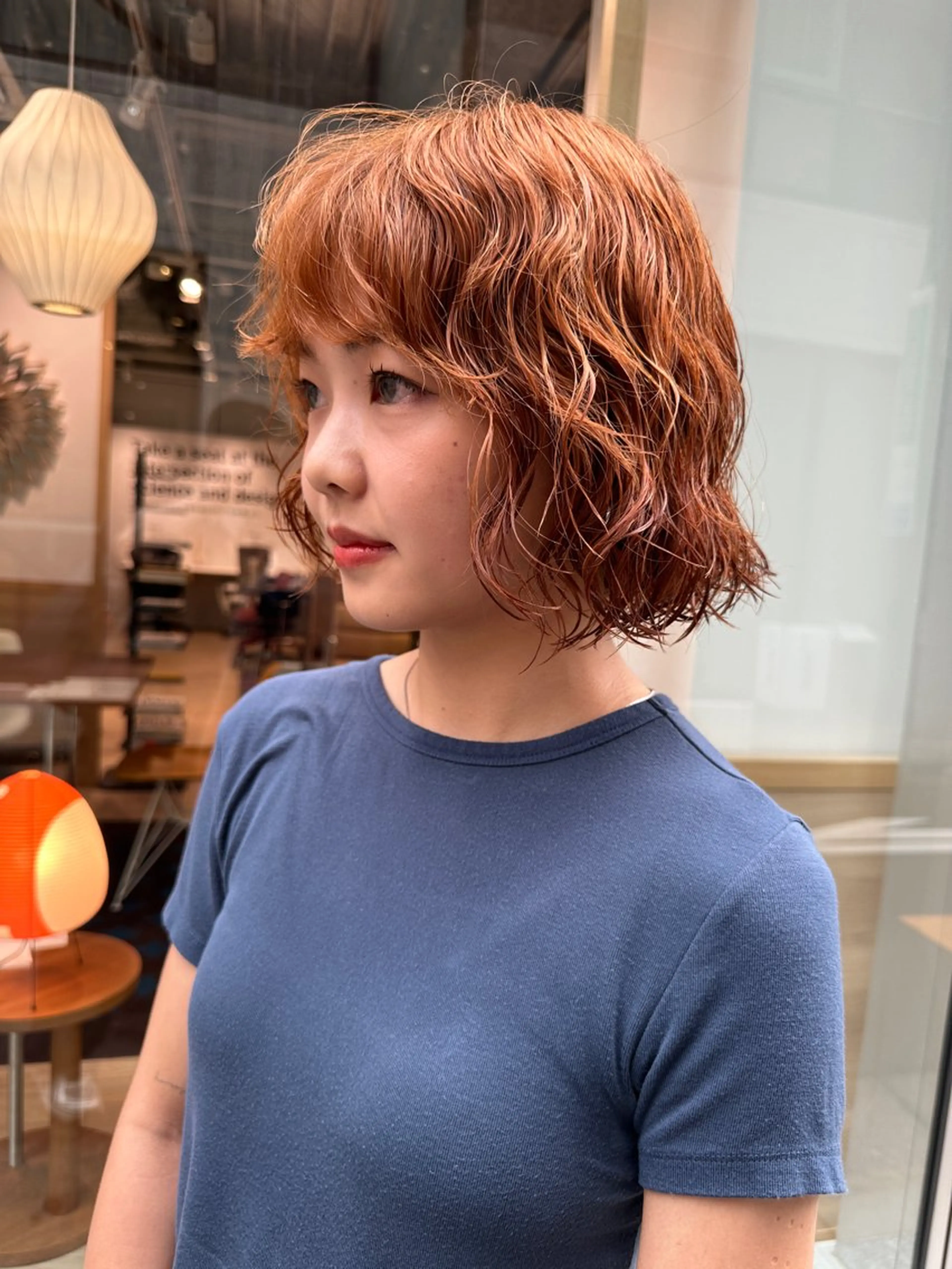 ショート カラー パーマ カット ヘアカラー パーマ ボブ/レイヤー/ケア パーマ/リュウタのヘアスタイル