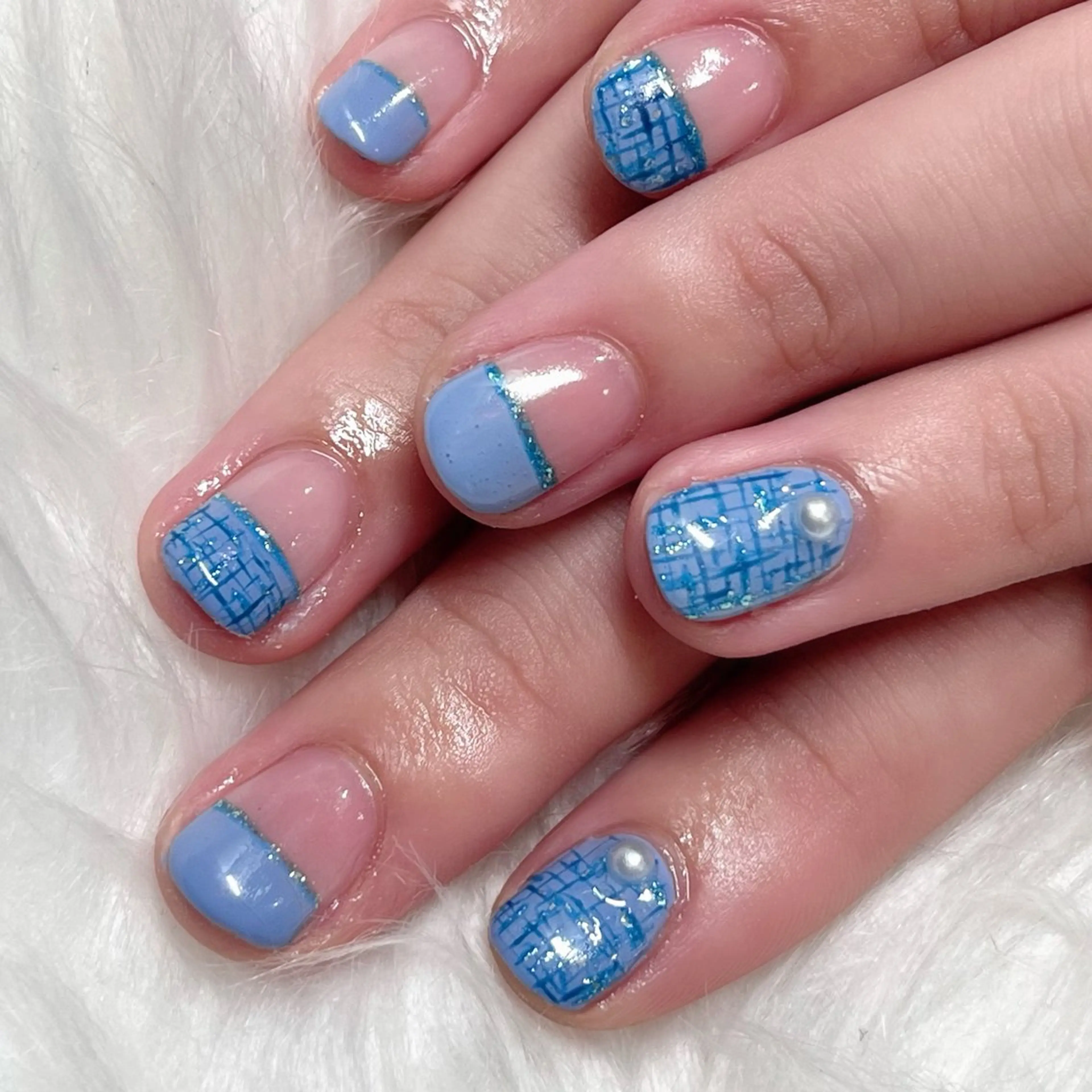 ネイル ツイードネイル はあとねいる中洲川端 ★Mieのネイルデザイン