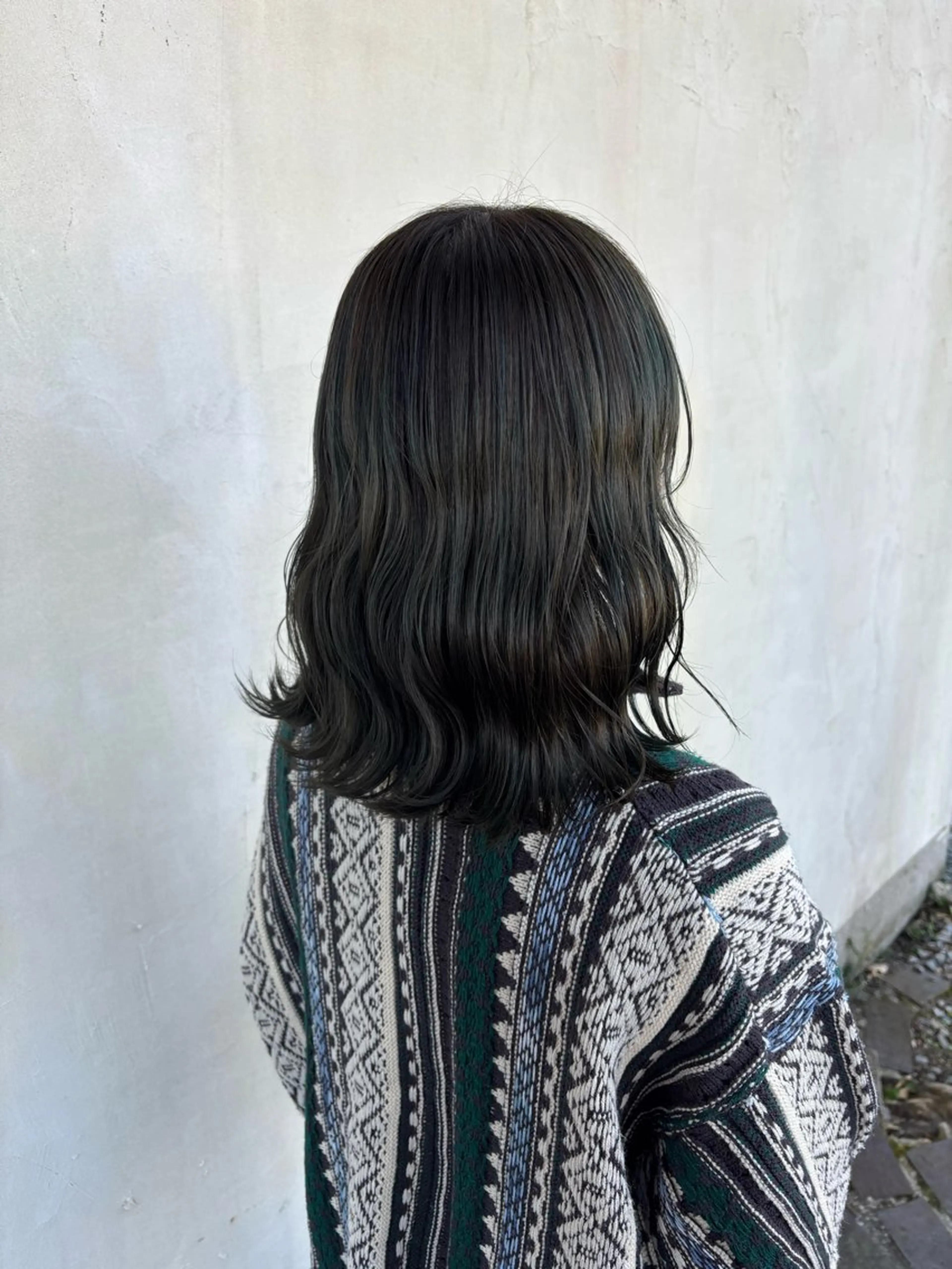 ミディアム ヘアカラー 小嶋 咲輝のヘアスタイル