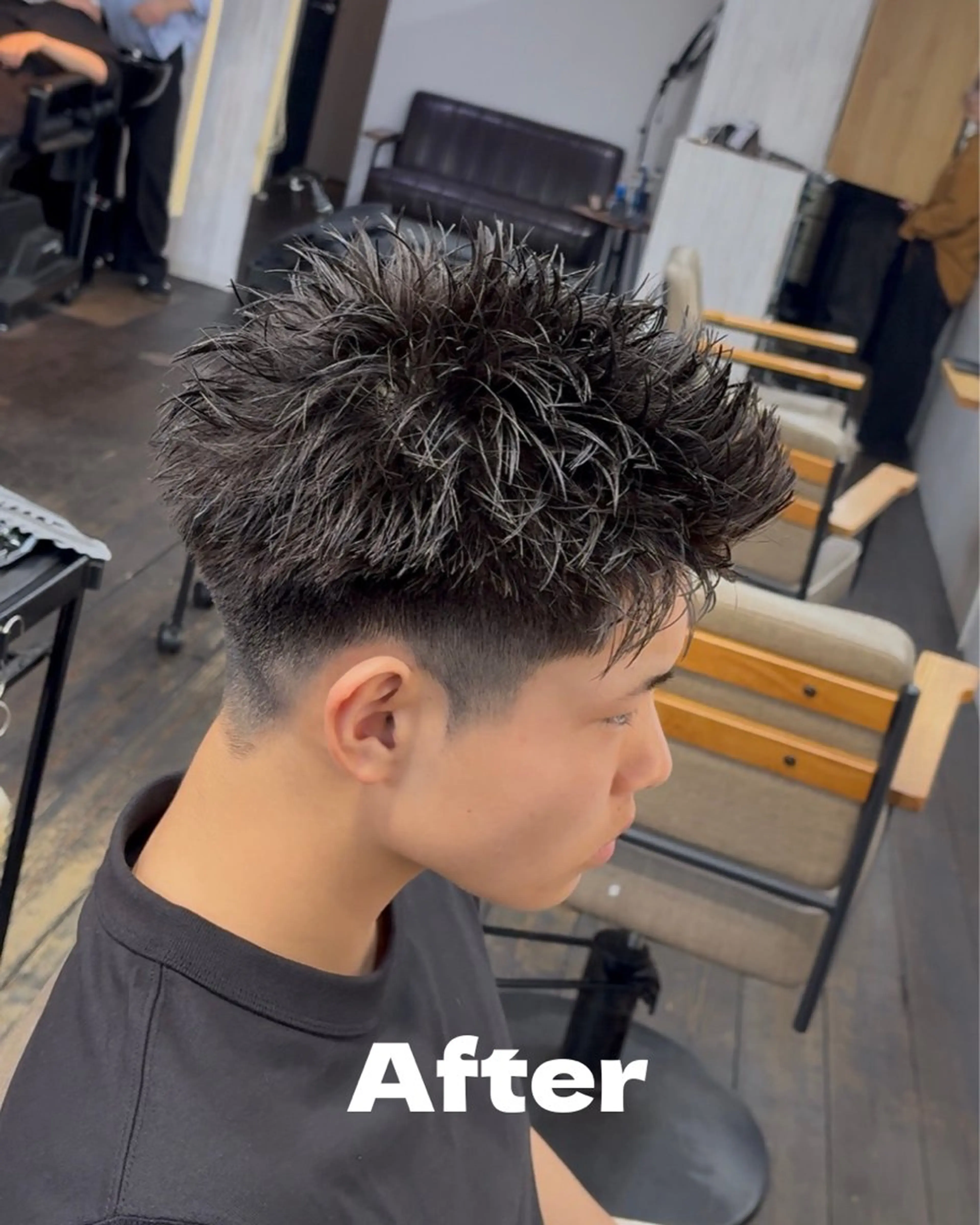 ショート メンズ カット 永井 皓大のヘアスタイル