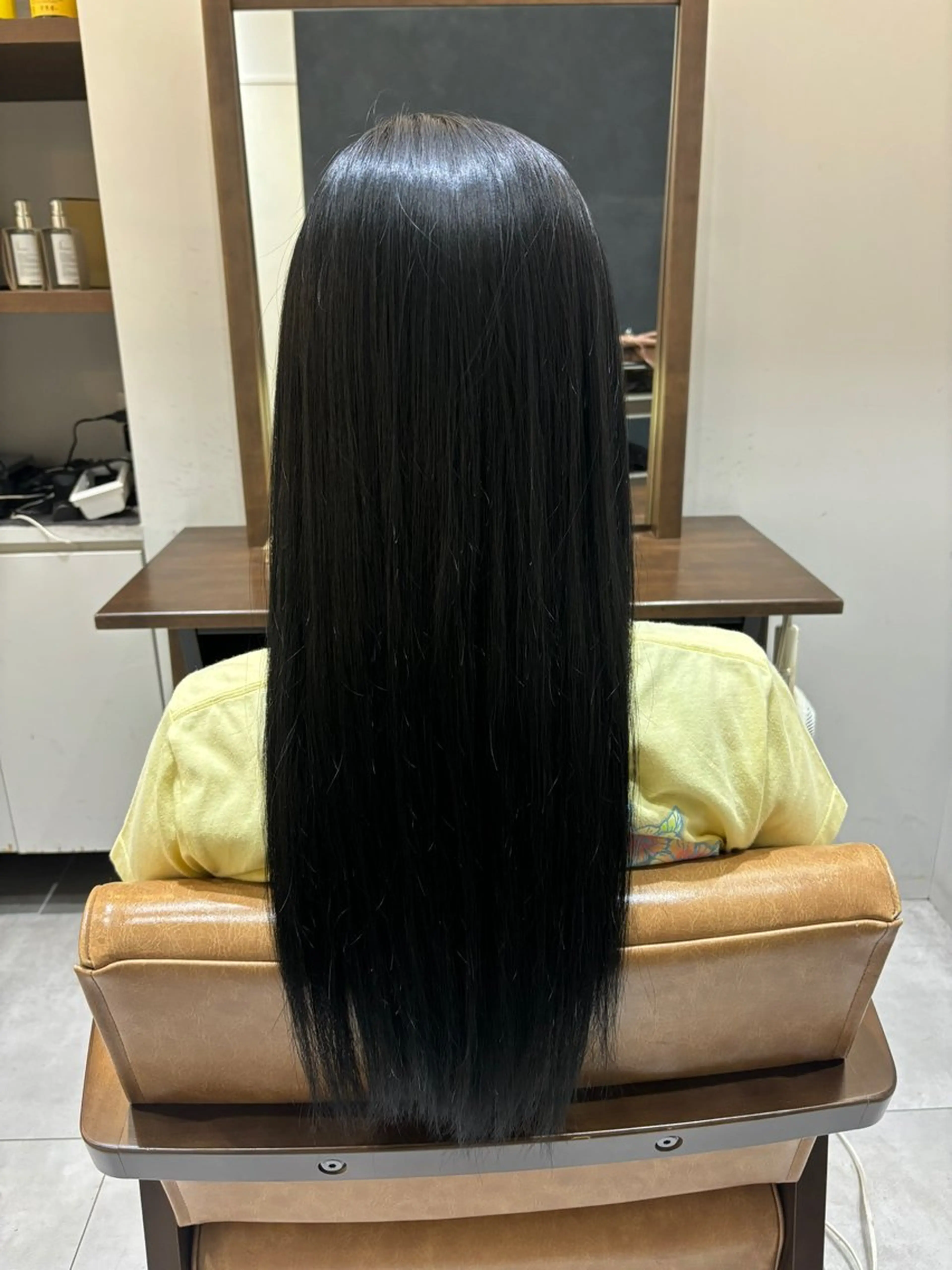 ロング カラー 黒髪 mit セン北のヘアスタイル