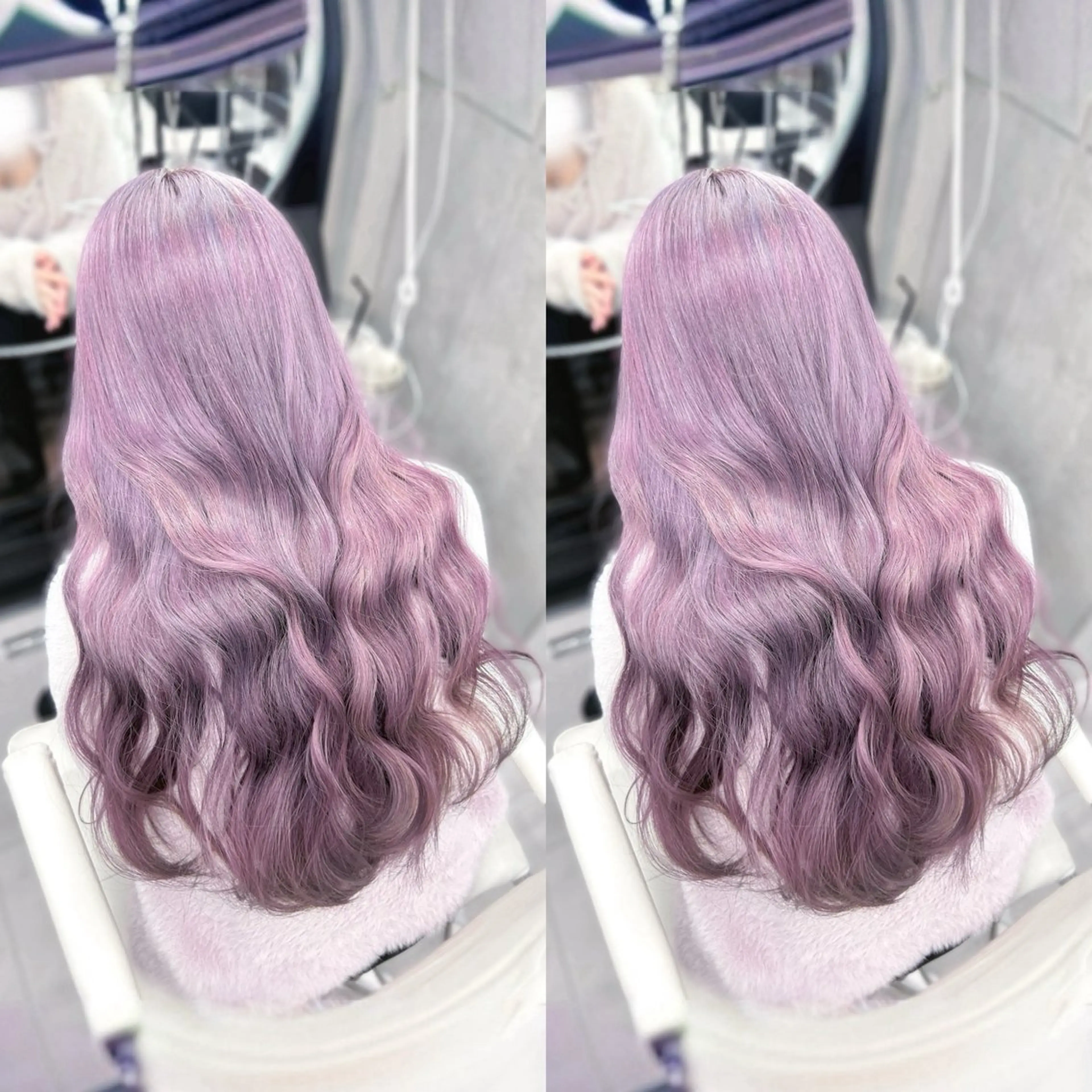 ロング カラー 透明感カラー ラベンダーカラー ヘアカラー トリートメント ヘアセット ゆうさ │ 髪質改善 ボブ ショートのヘアスタイル