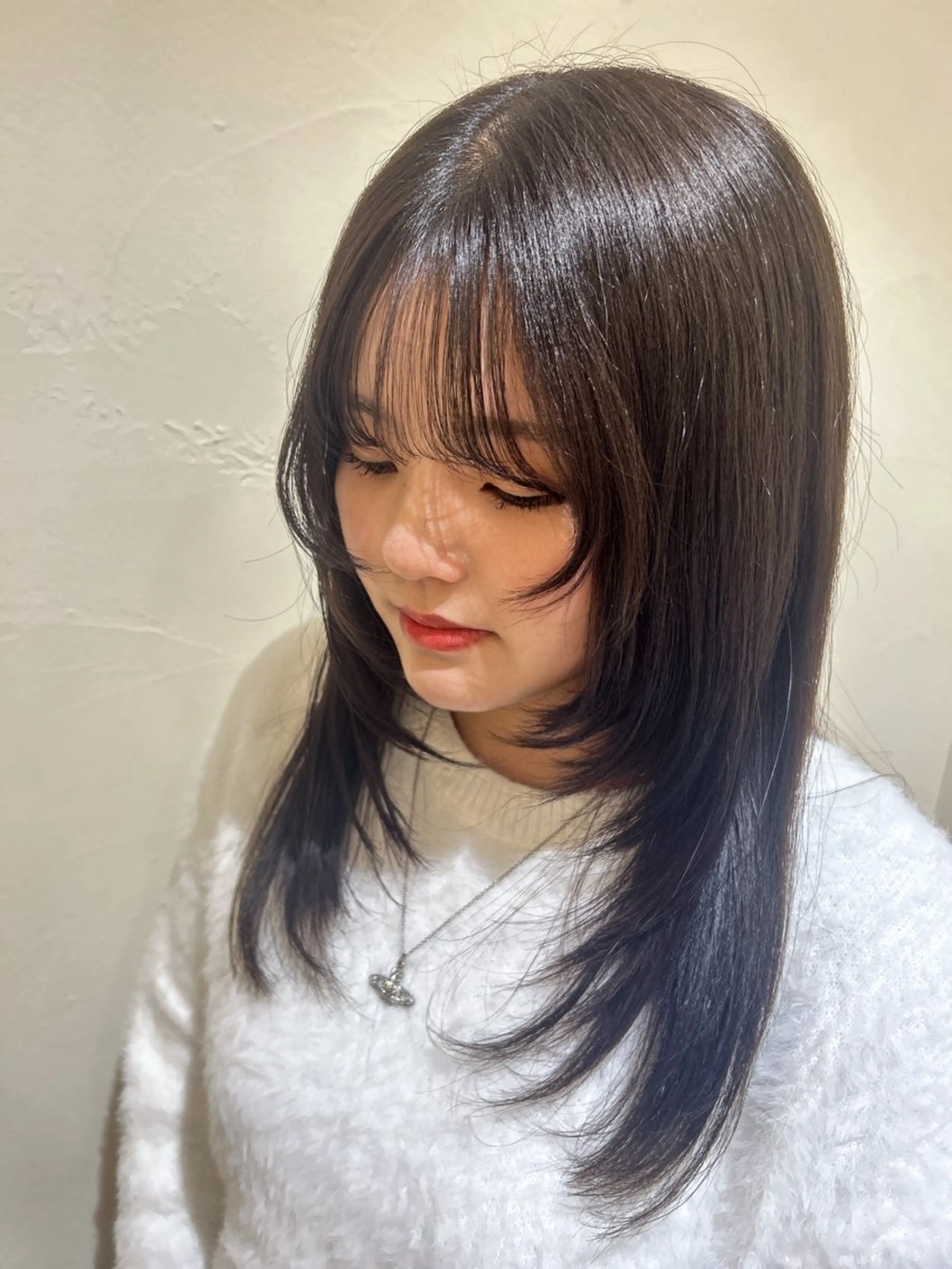 🫧顔周りレイヤーカット➕髪質改善トリートメント🫧の写真