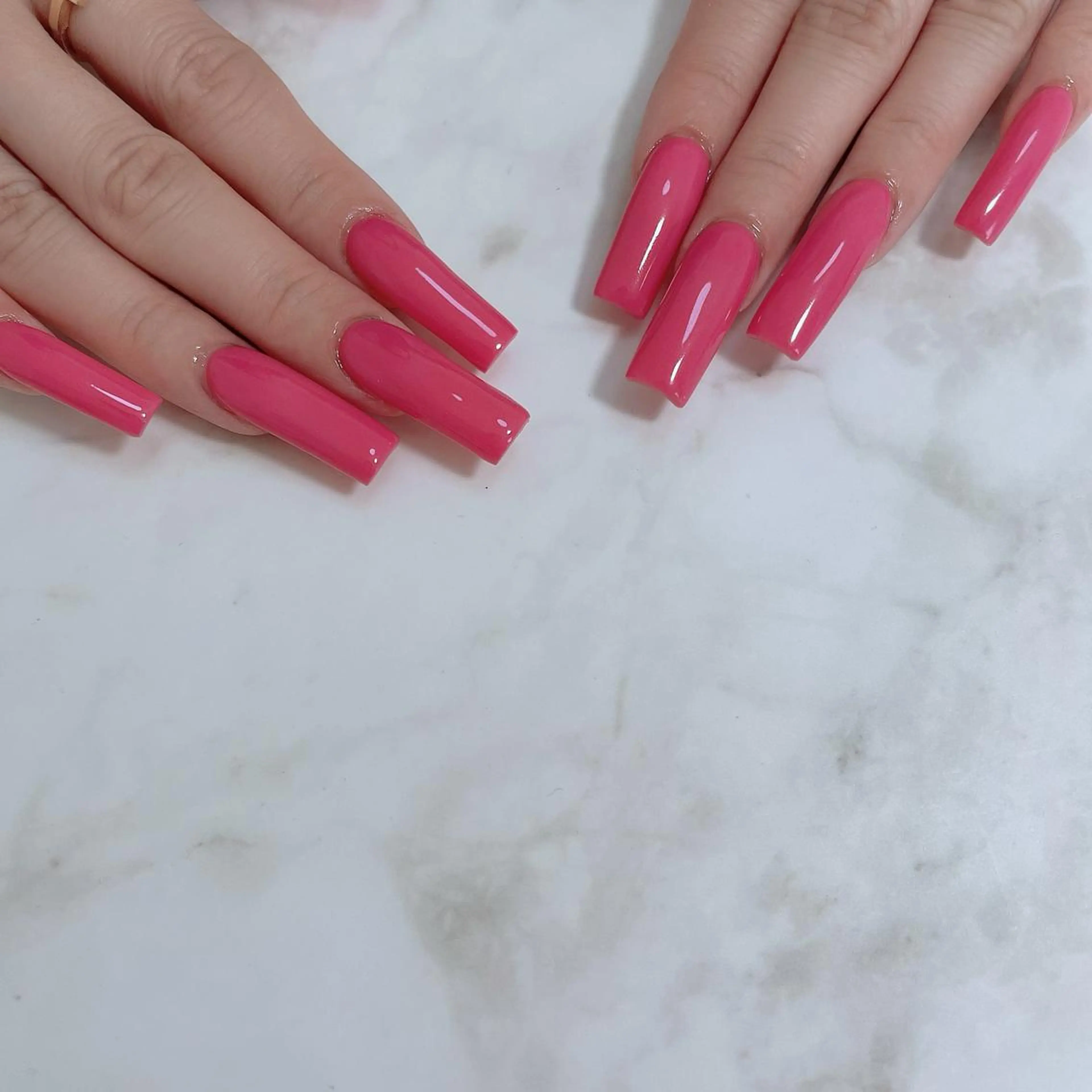 ネイル ロングネイル スクエアネイル Kayo 💅のネイルデザイン