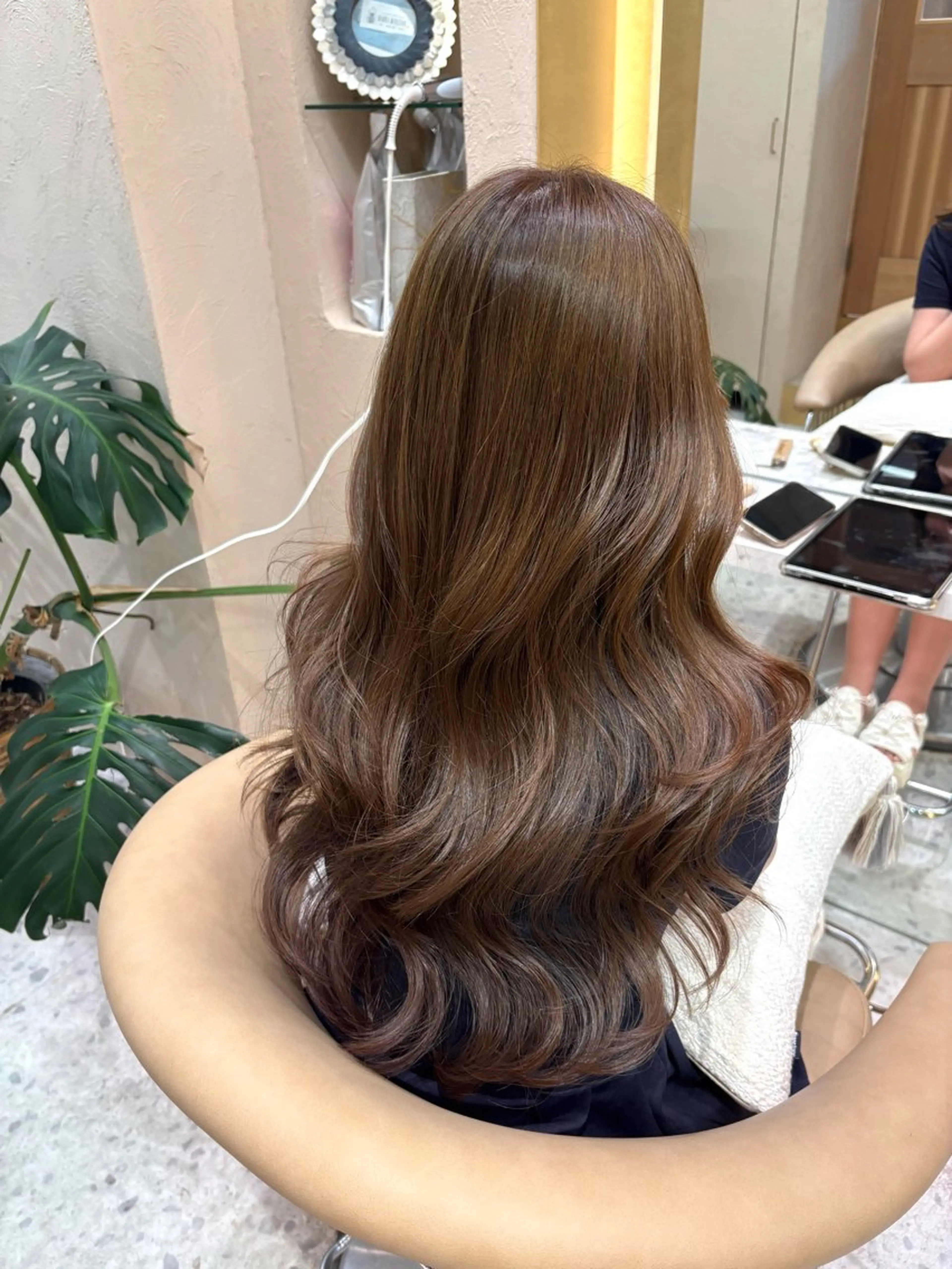 ロング カット ヘアカラー Kanami/韓国風 /艶カラーのヘアスタイル