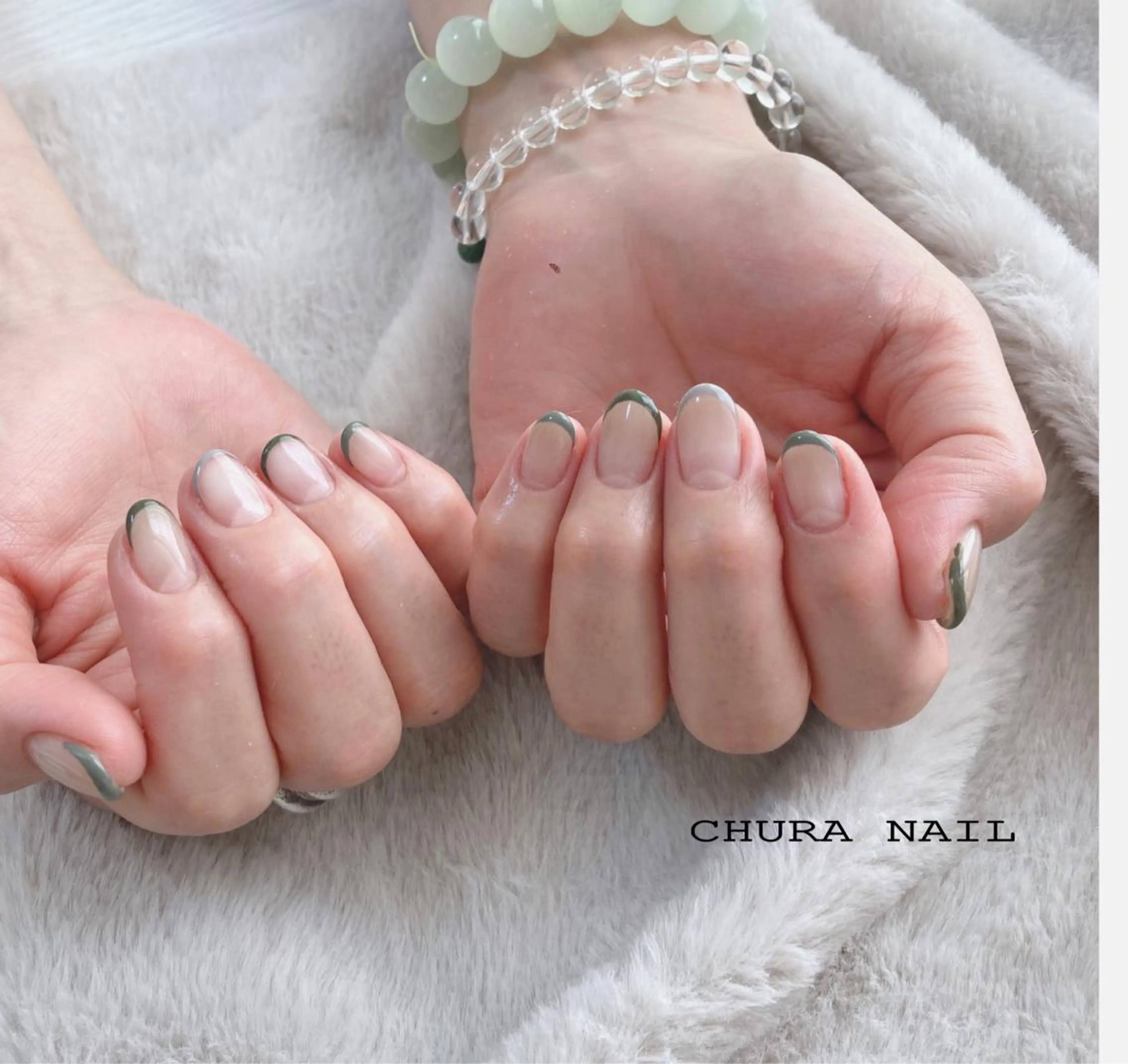 ネイル フレンチネイル シンプルネイル CHURA NAIL YUIのネイルデザイン