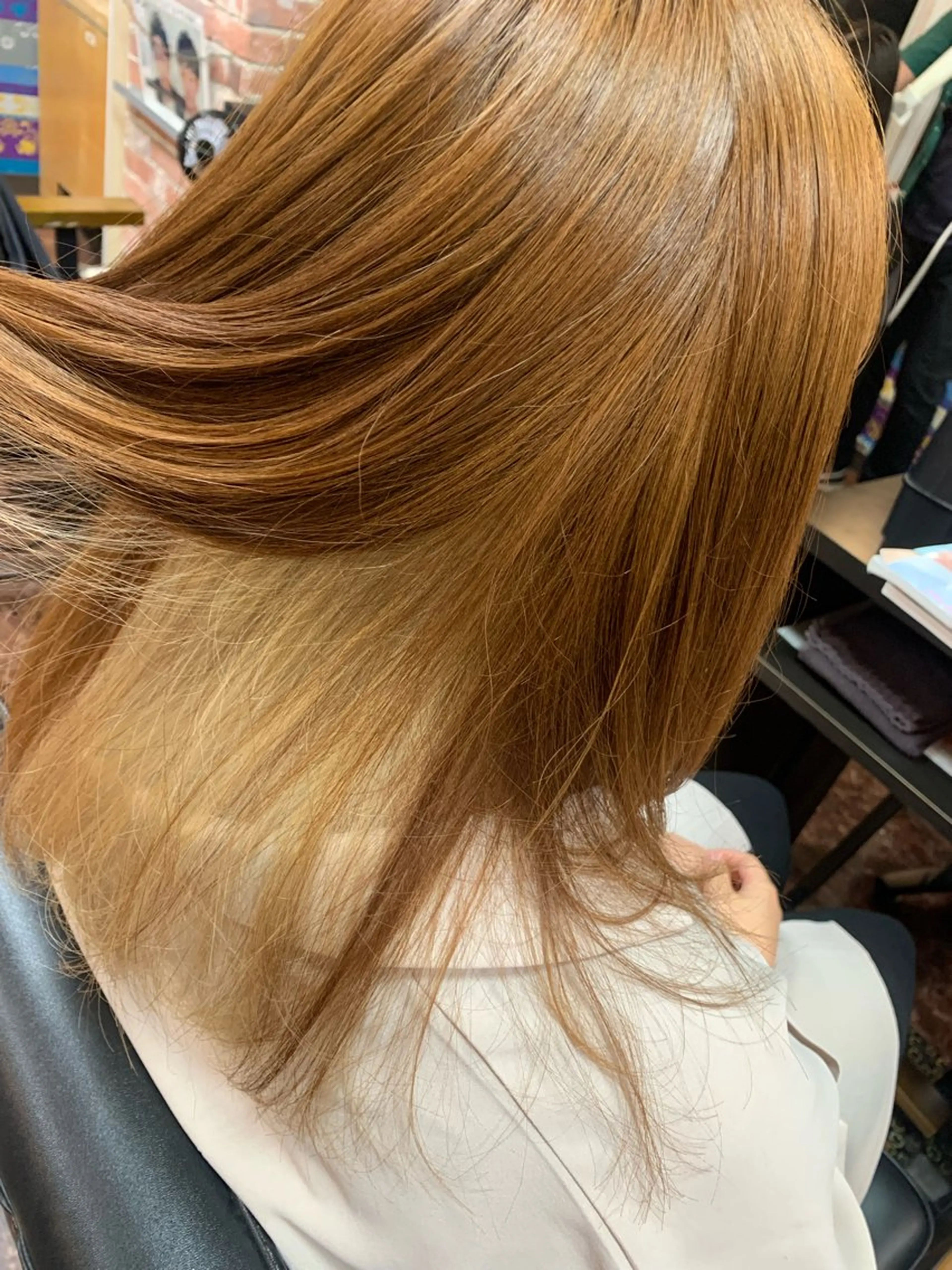 ロング カラー ベージュカラー ハイトーンカラー インナーカラー Ruelle川越店 まいのヘアスタイル