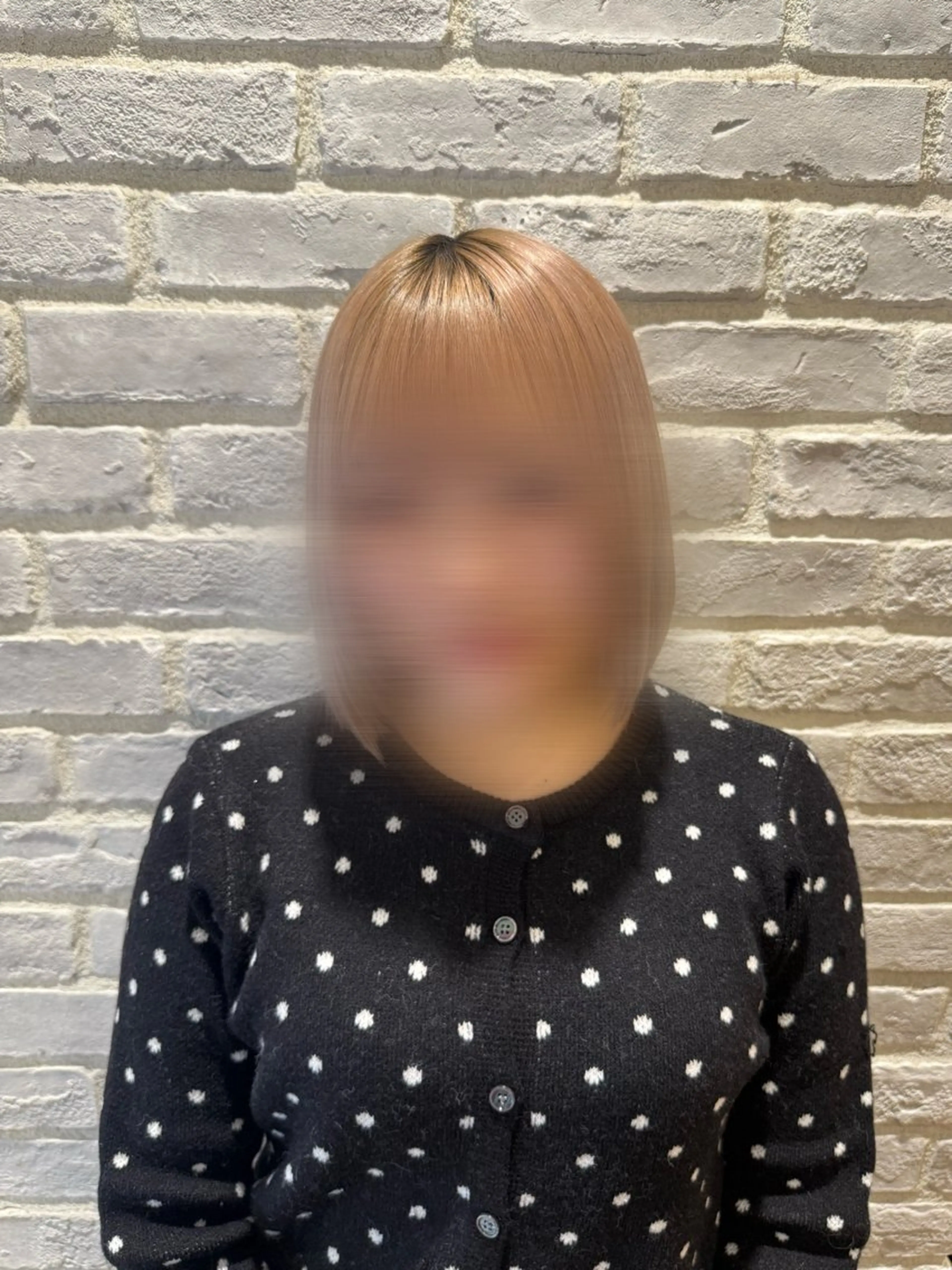 ミディアム カラー ｢韓国風カラー ｣サナのヘアスタイル